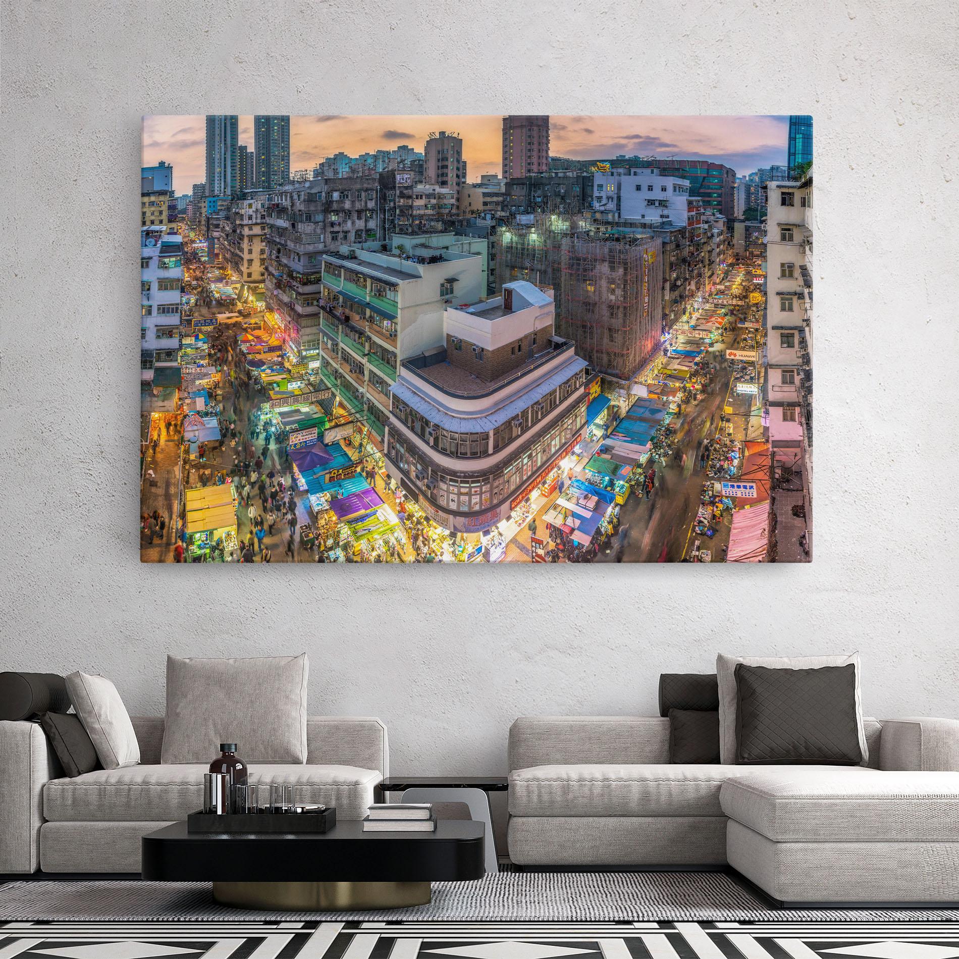 Vászonkép Colorful Building mockup 2