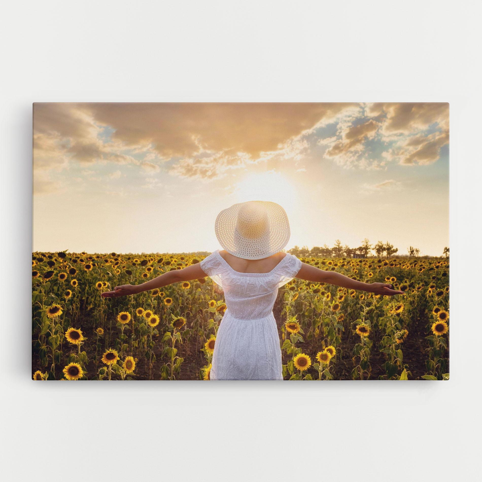 Vászonkép Girl In Nature mockup 0