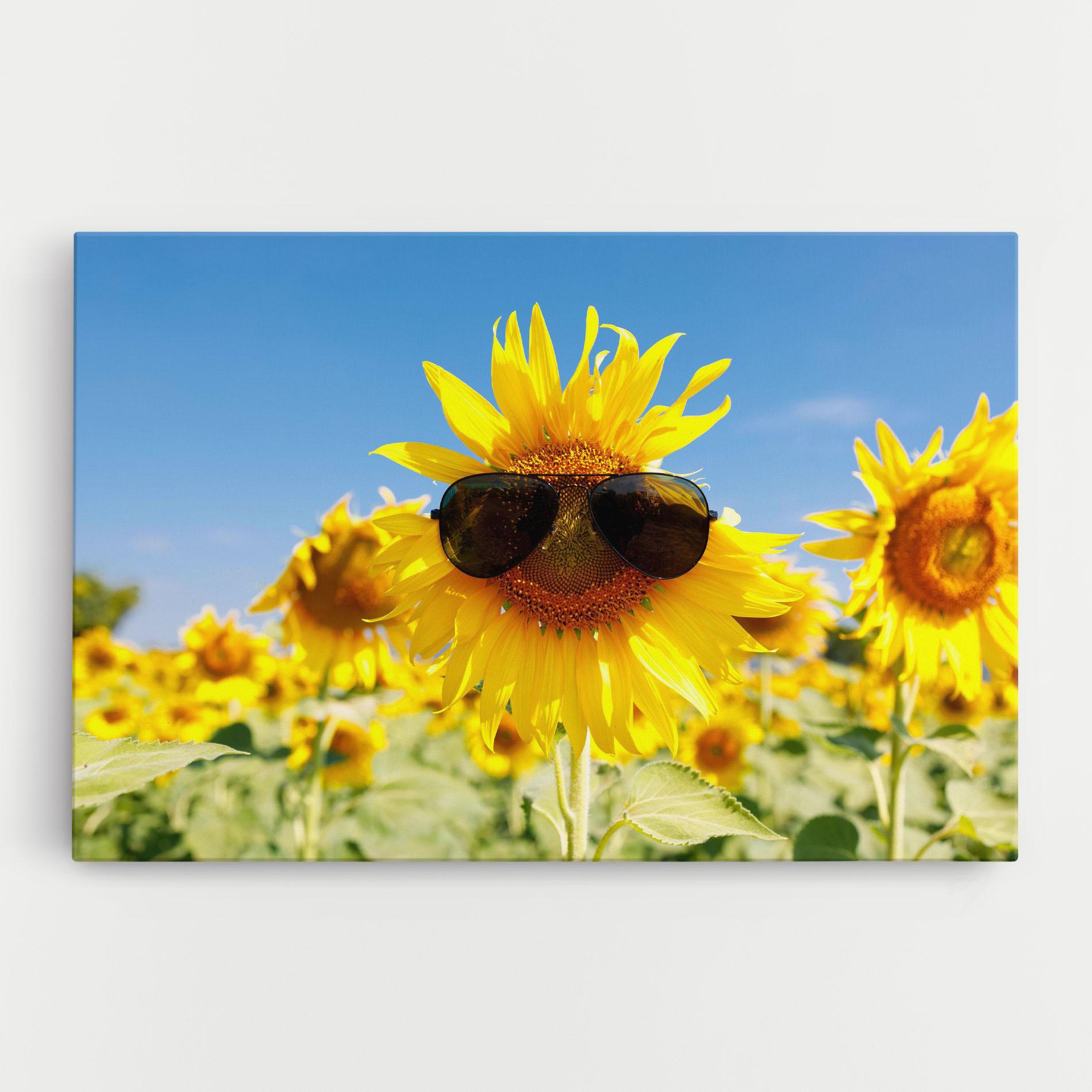Vászonkép Sun Flower Glasses mockup 0