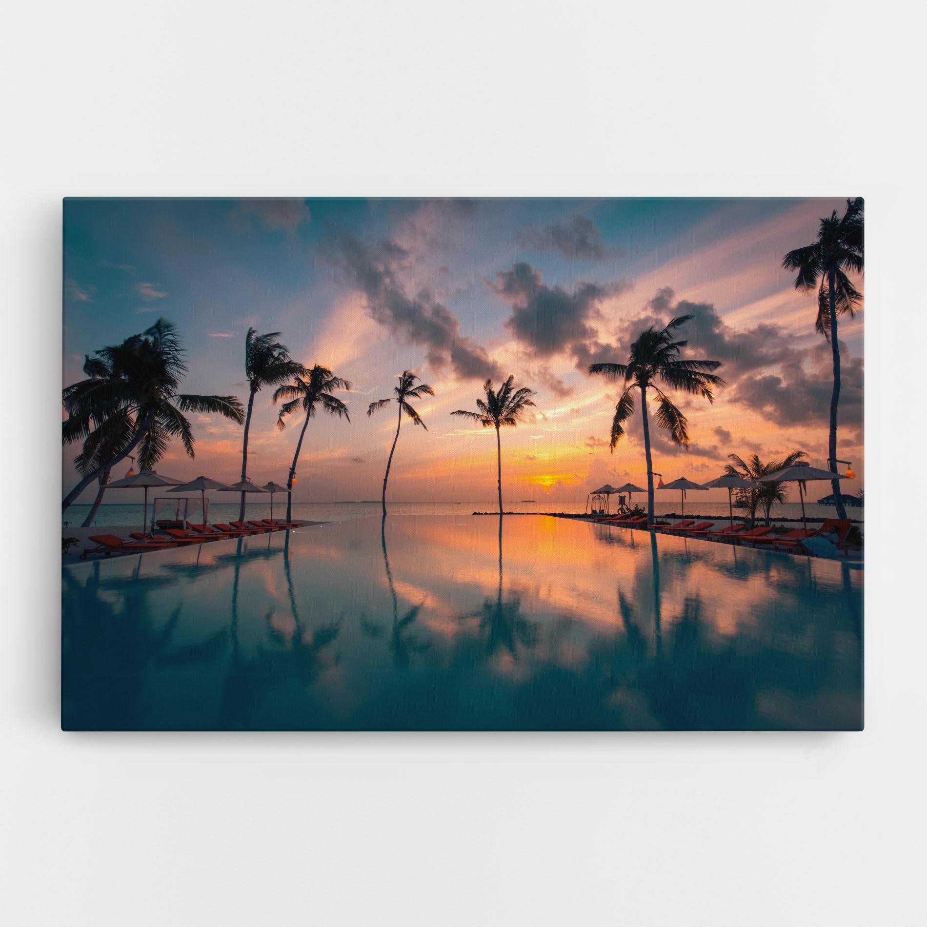 Vászonkép Tropical Beach mockup 0