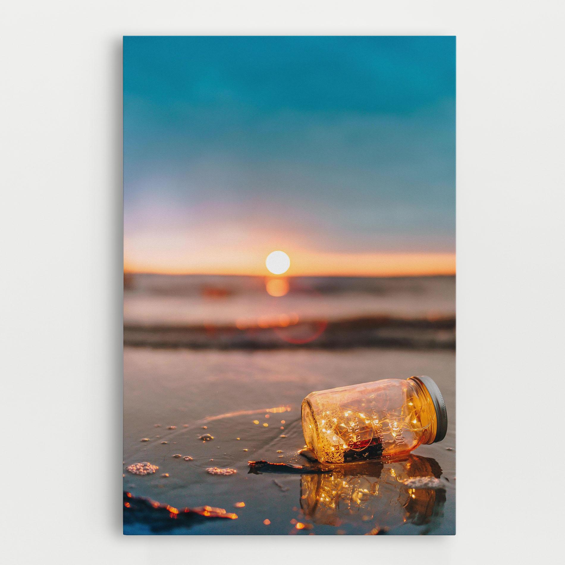 Vászonkép Jar With Lights mockup 0