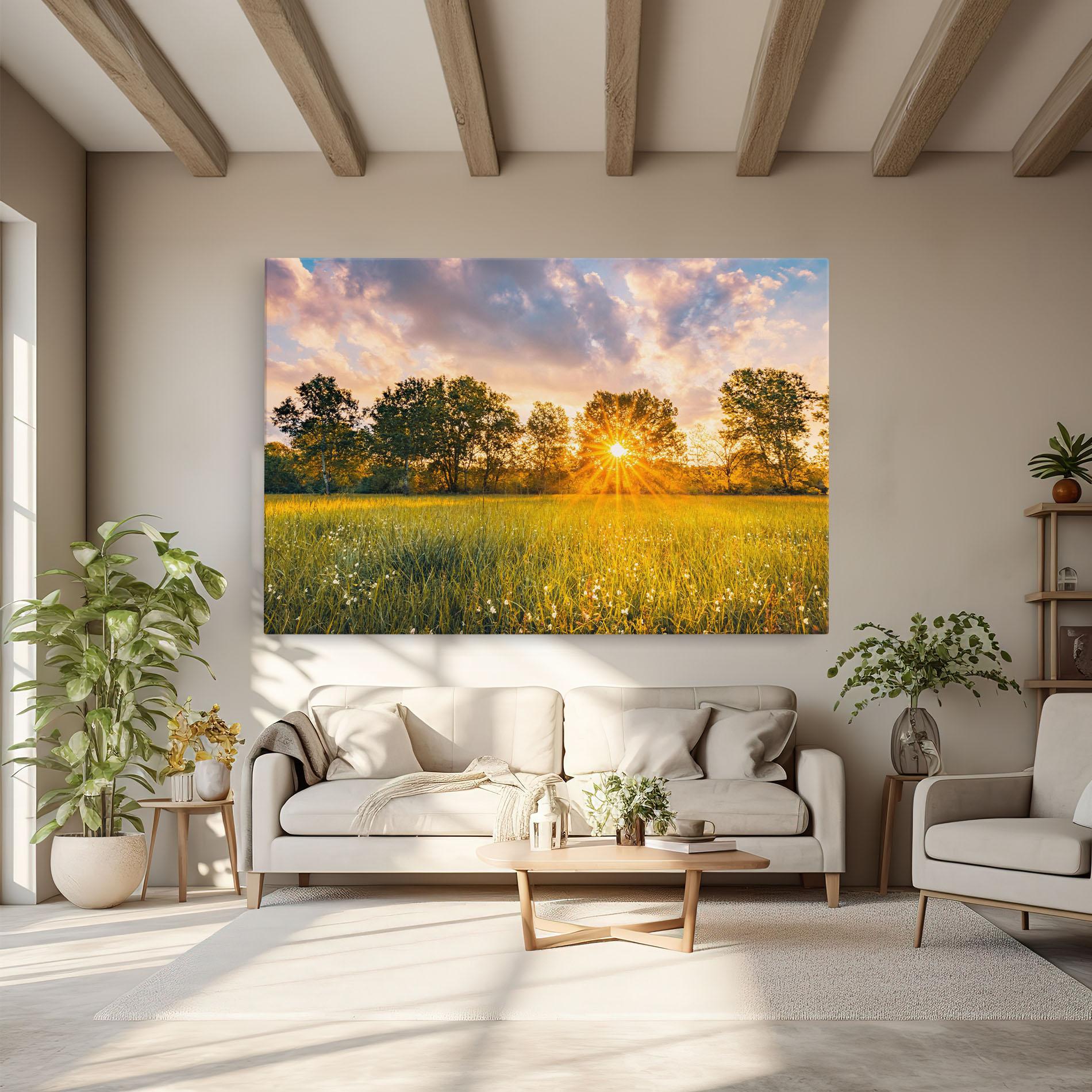 Vászonkép Blossoming Meadow mockup 6