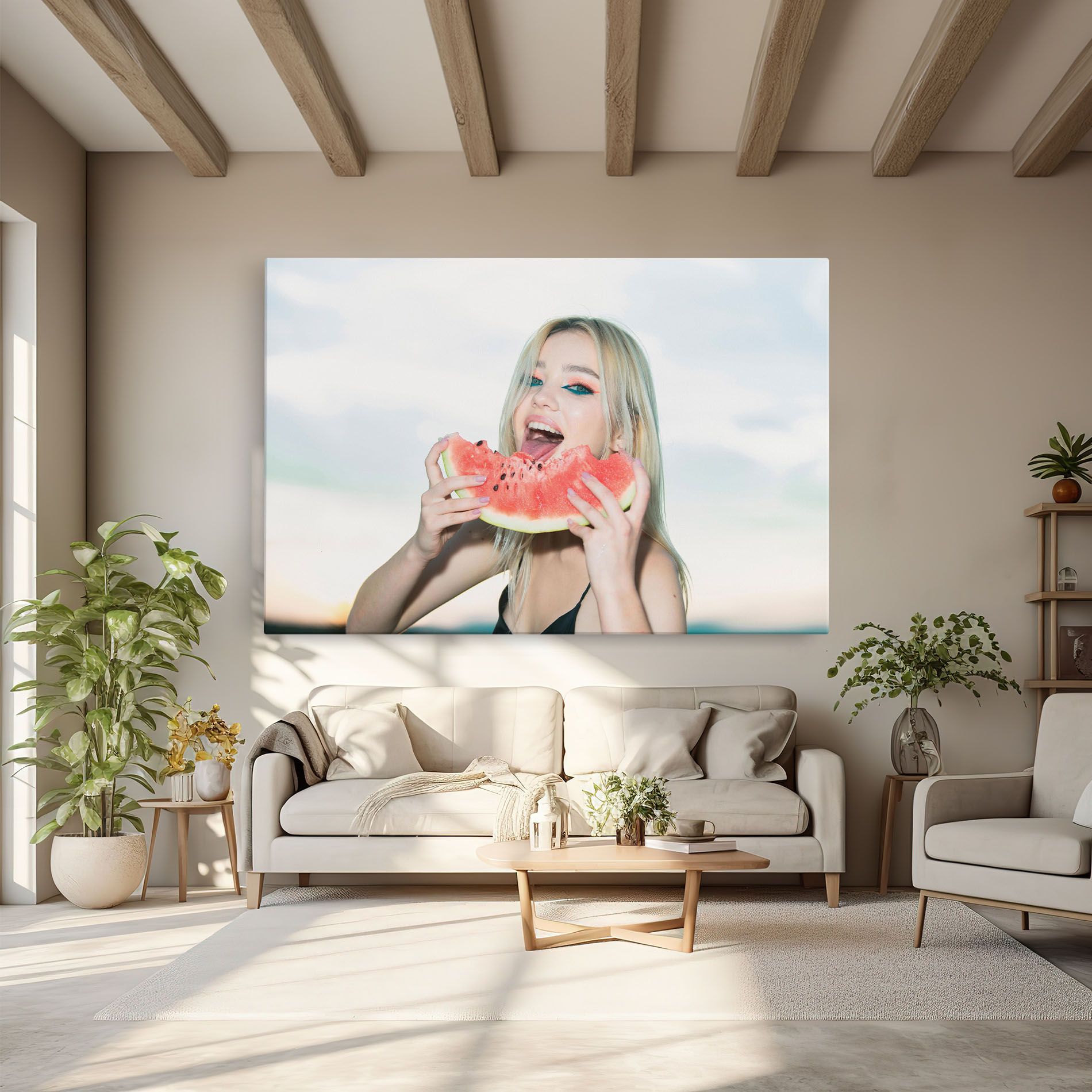 Eating Watermelon mockup 6