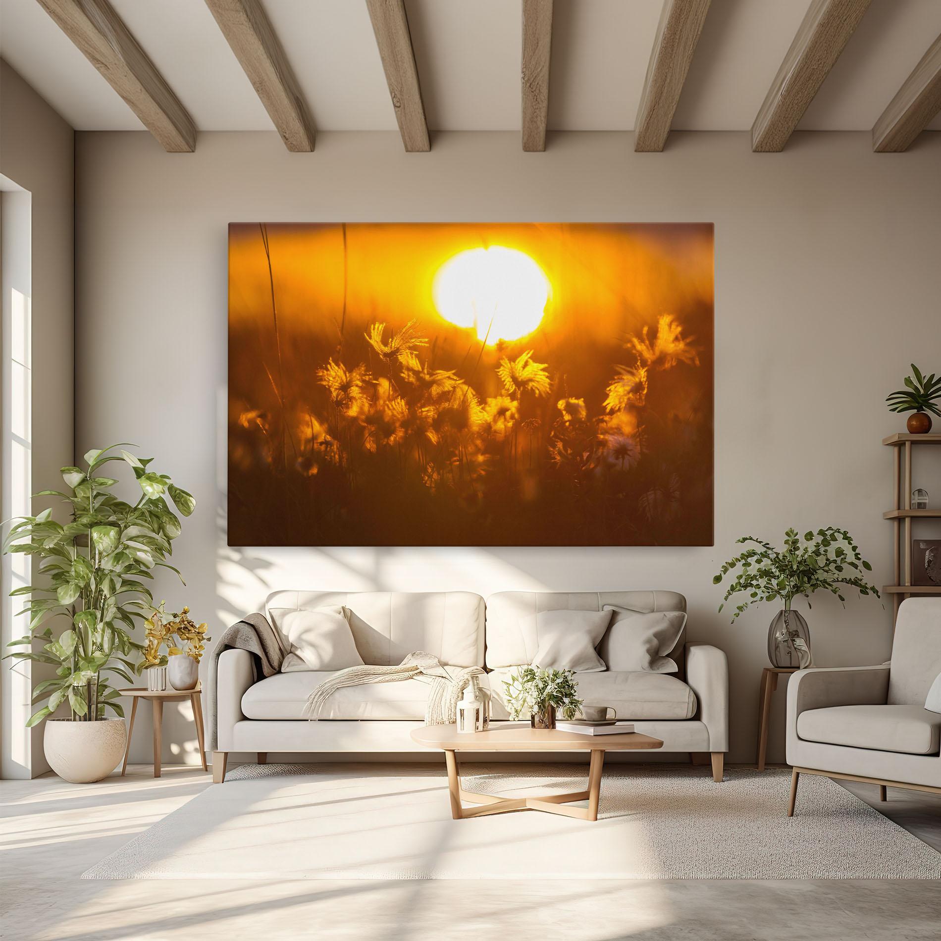 Vászonkép Wildflowers mockup 6