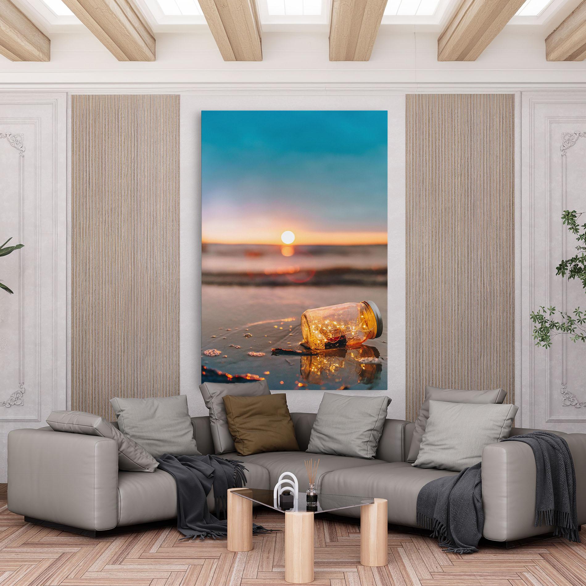 Vászonkép Jar With Lights mockup 6