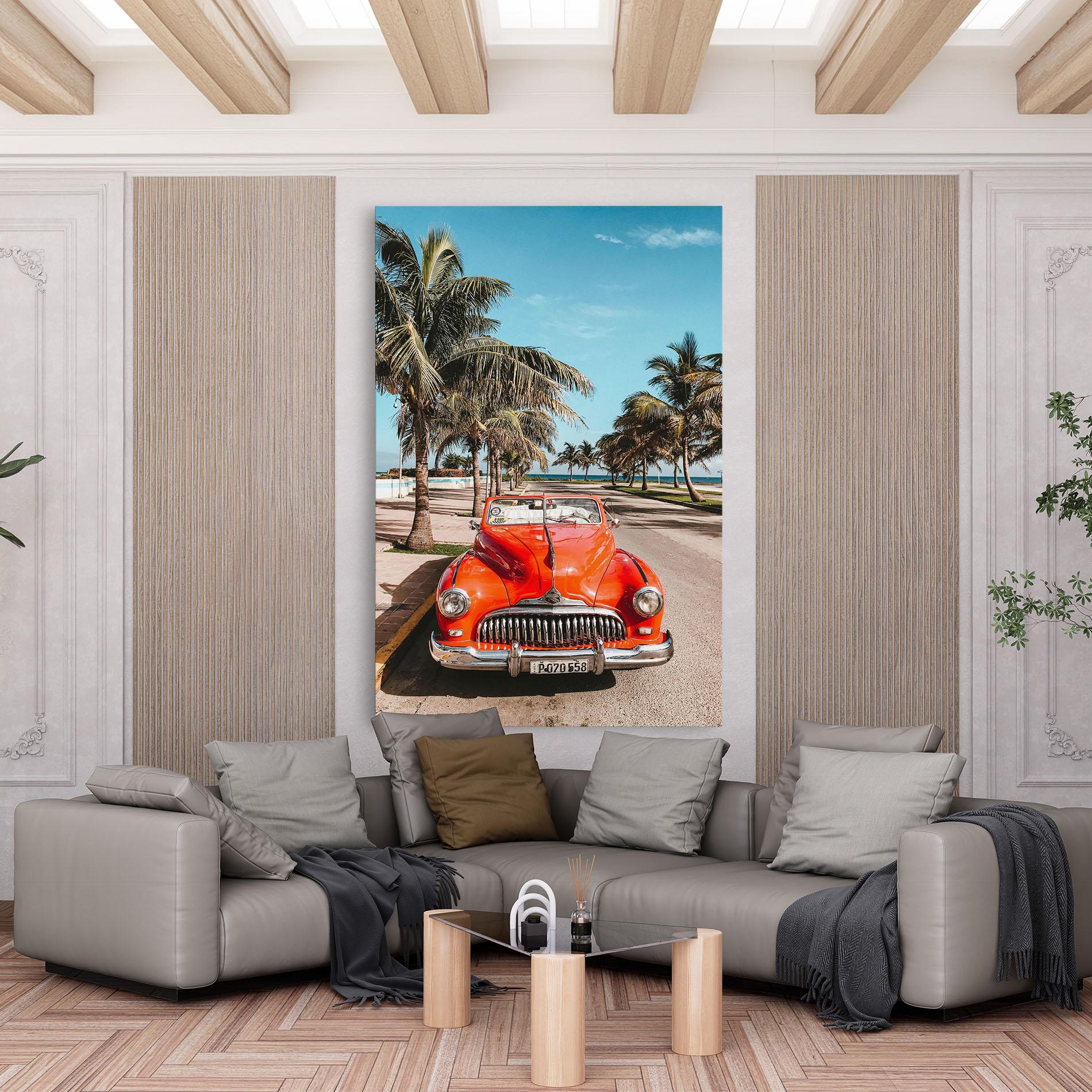 Vászonkép Red Summer Car mockup 6