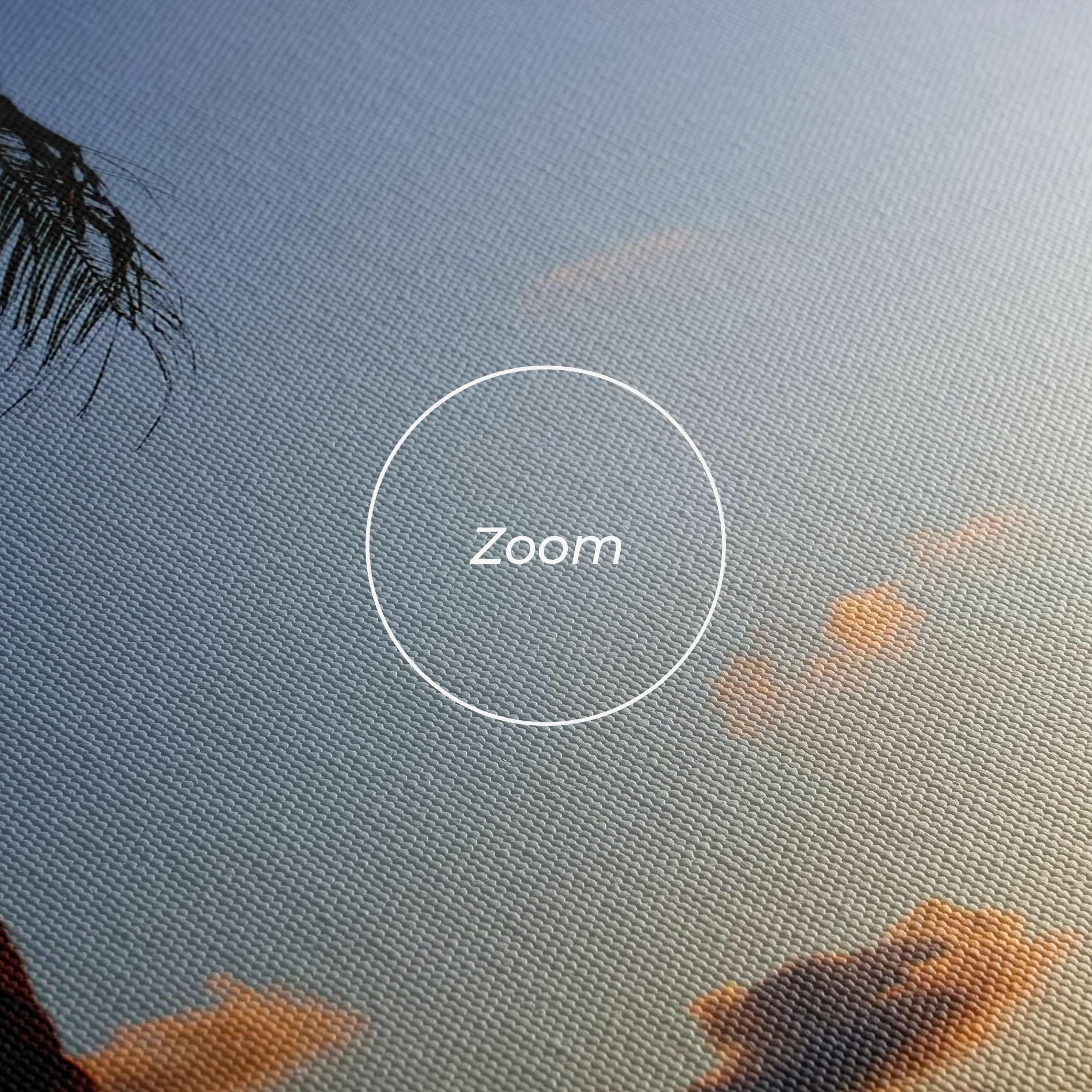 Vászonkép Palm Tree Silhouette mockup 3