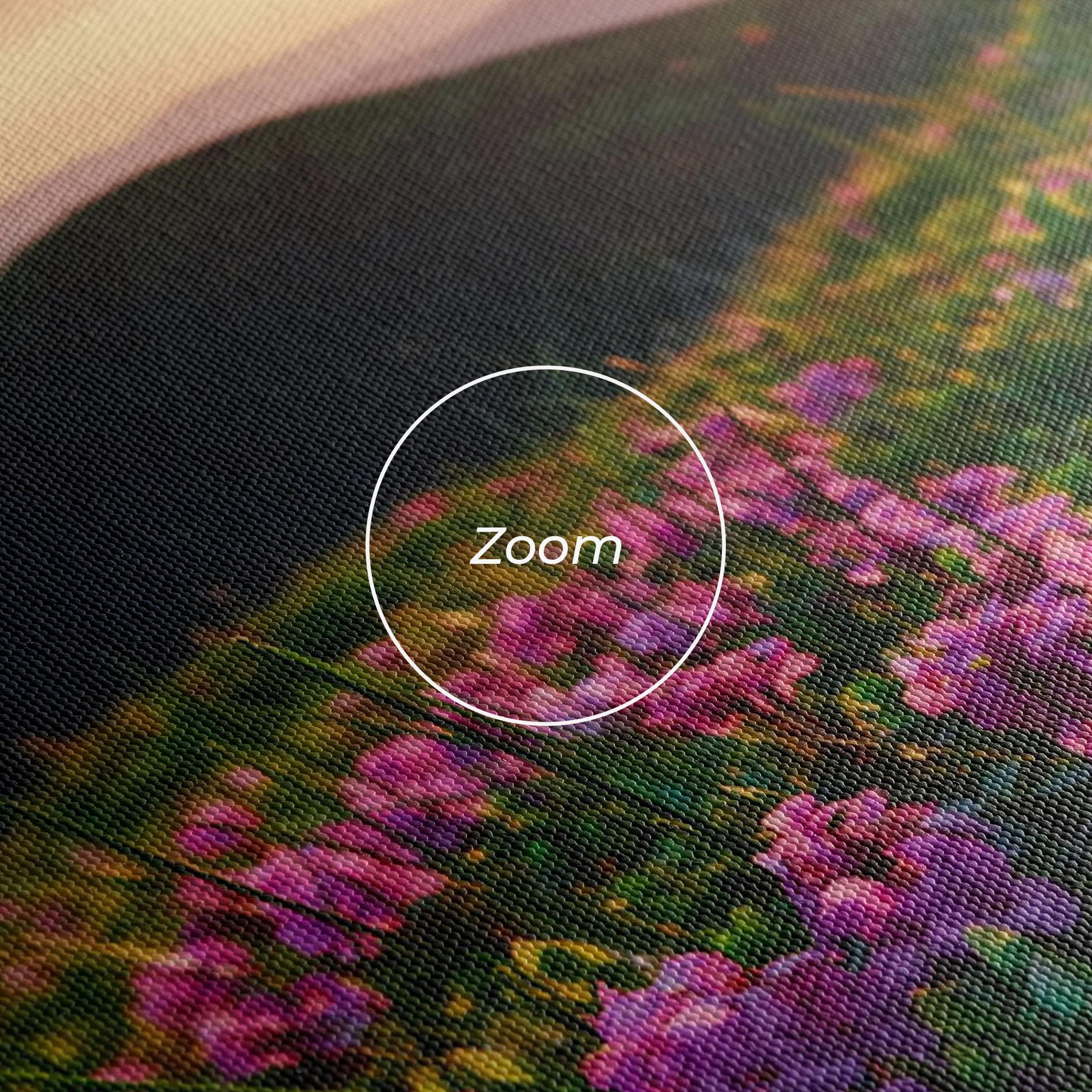 Vászonkép Purple Summer Flowers mockup 3
