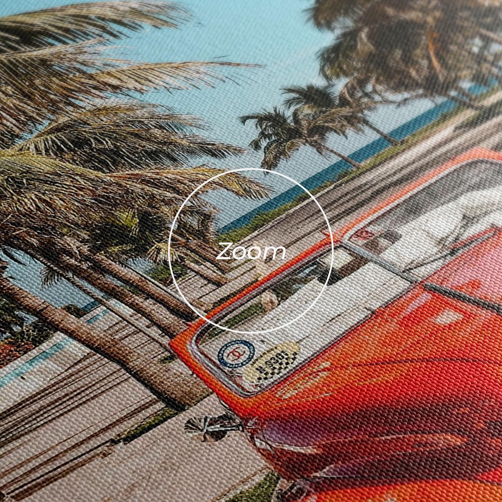 Vászonkép Red Summer Car mockup 3