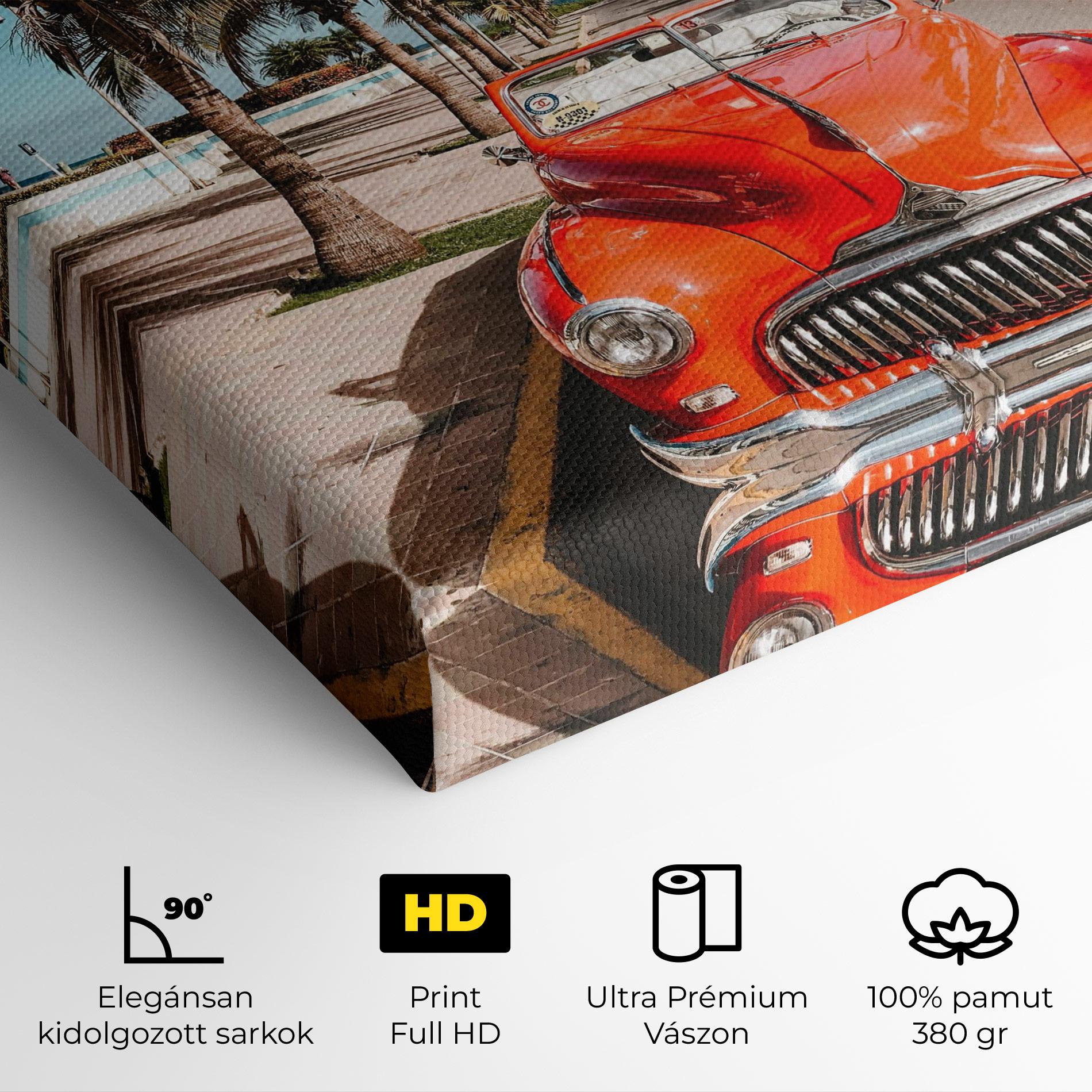 Vászonkép Red Summer Car mockup 4