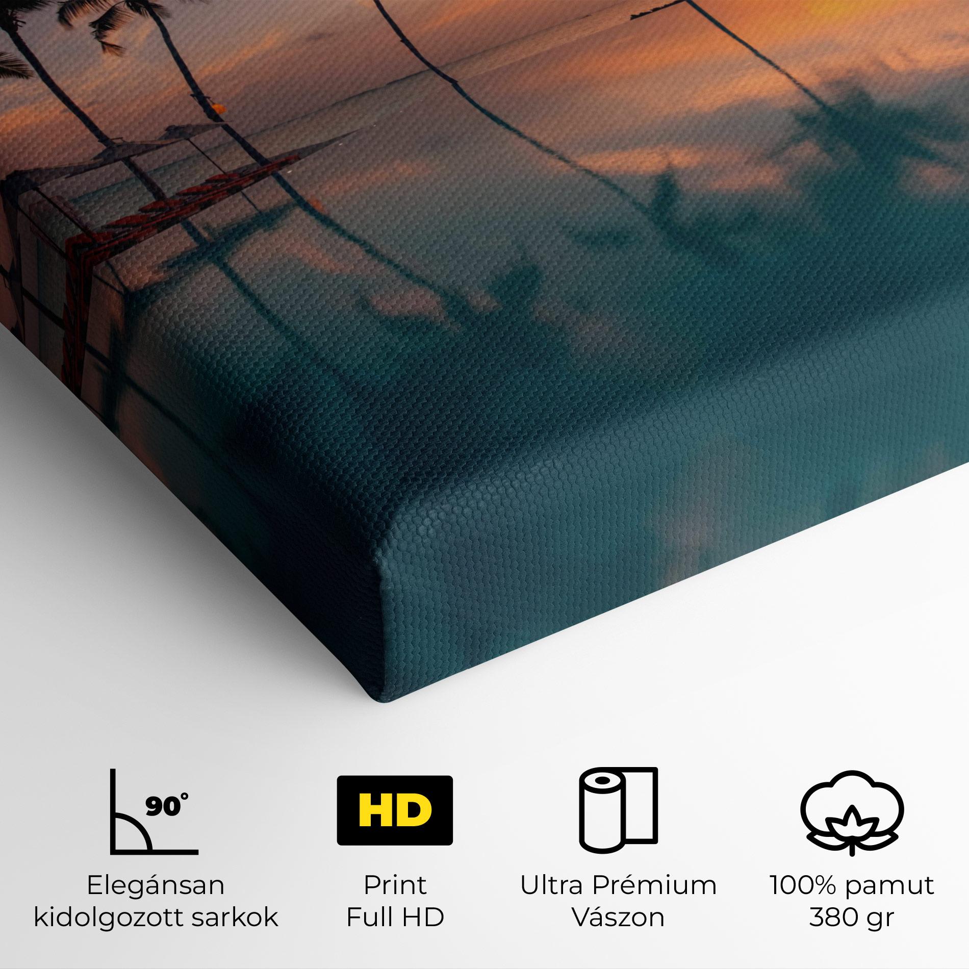 Vászonkép Tropical Beach mockup 4
