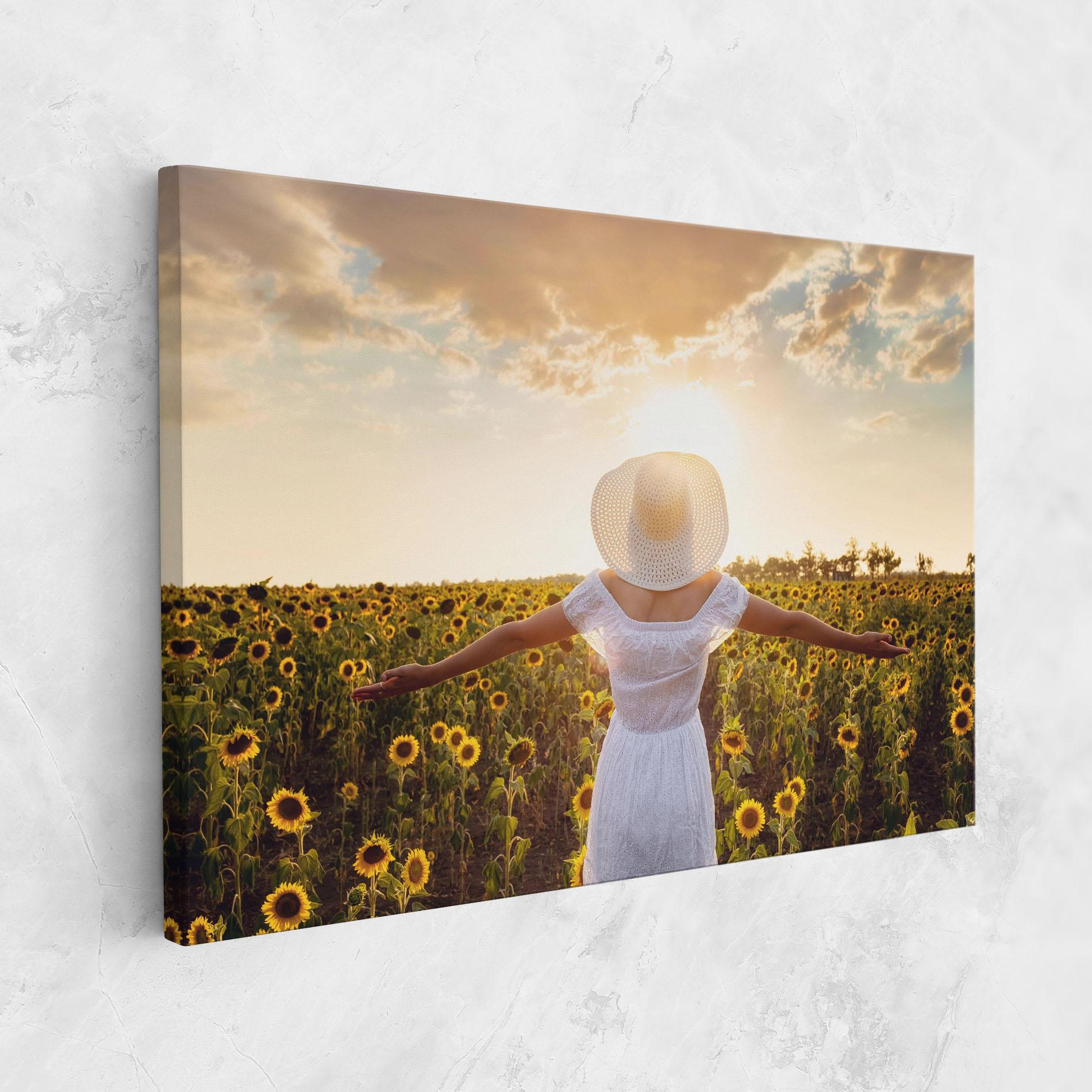 Vászonkép Girl In Nature mockup 1