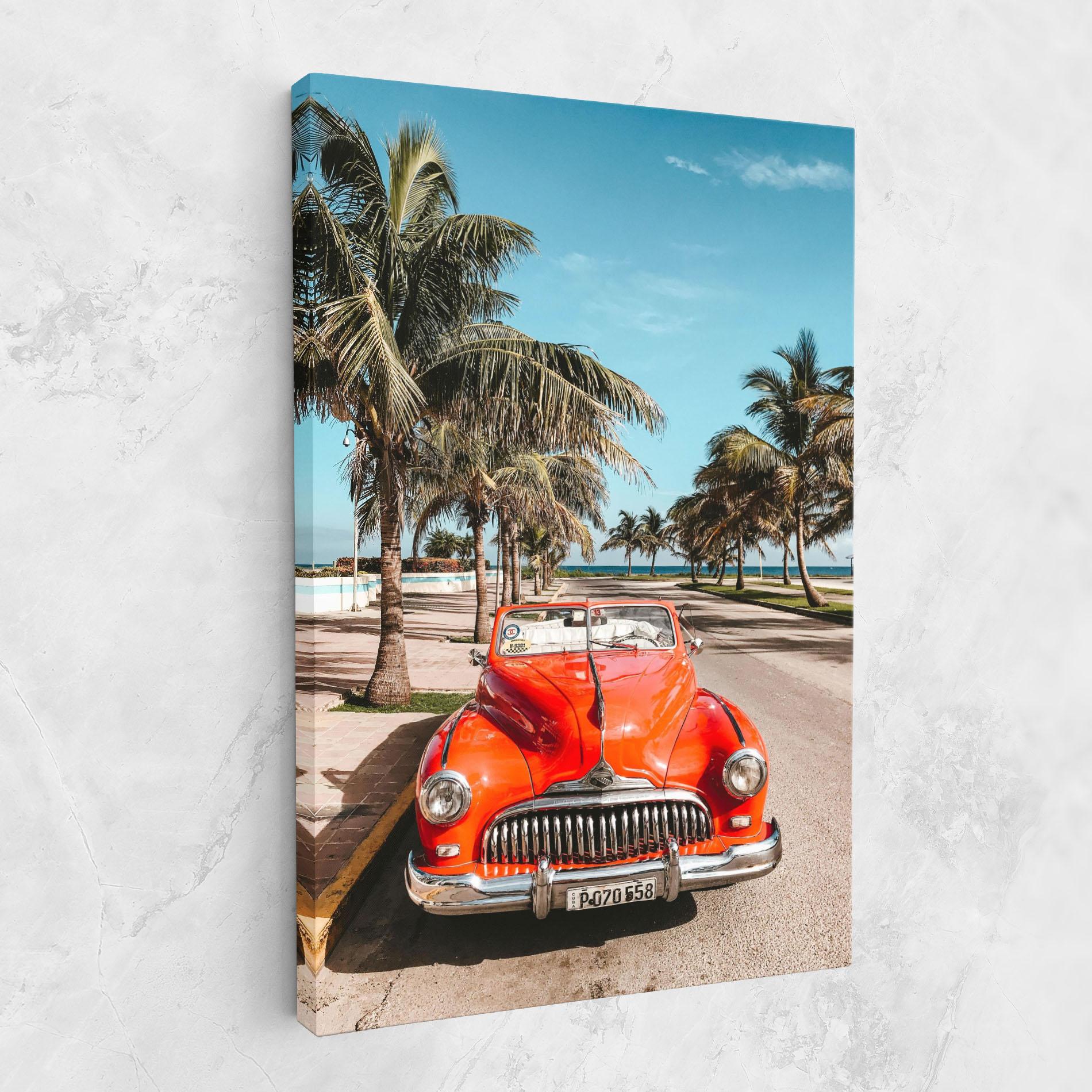 Vászonkép Red Summer Car mockup 1