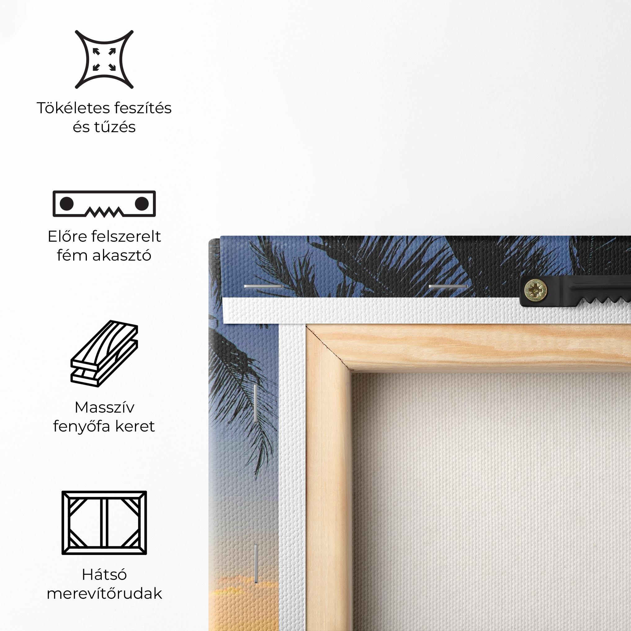 Vászonkép Palm Tree Silhouette mockup 5