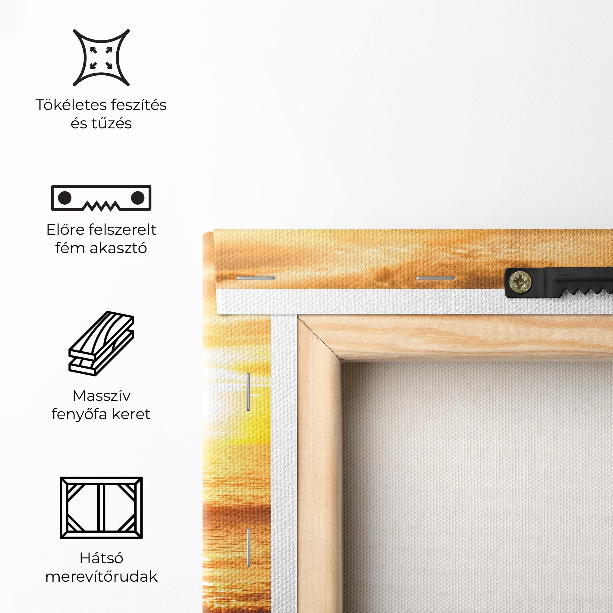 Vászonkép Sunset Ocean Coast mockup 5