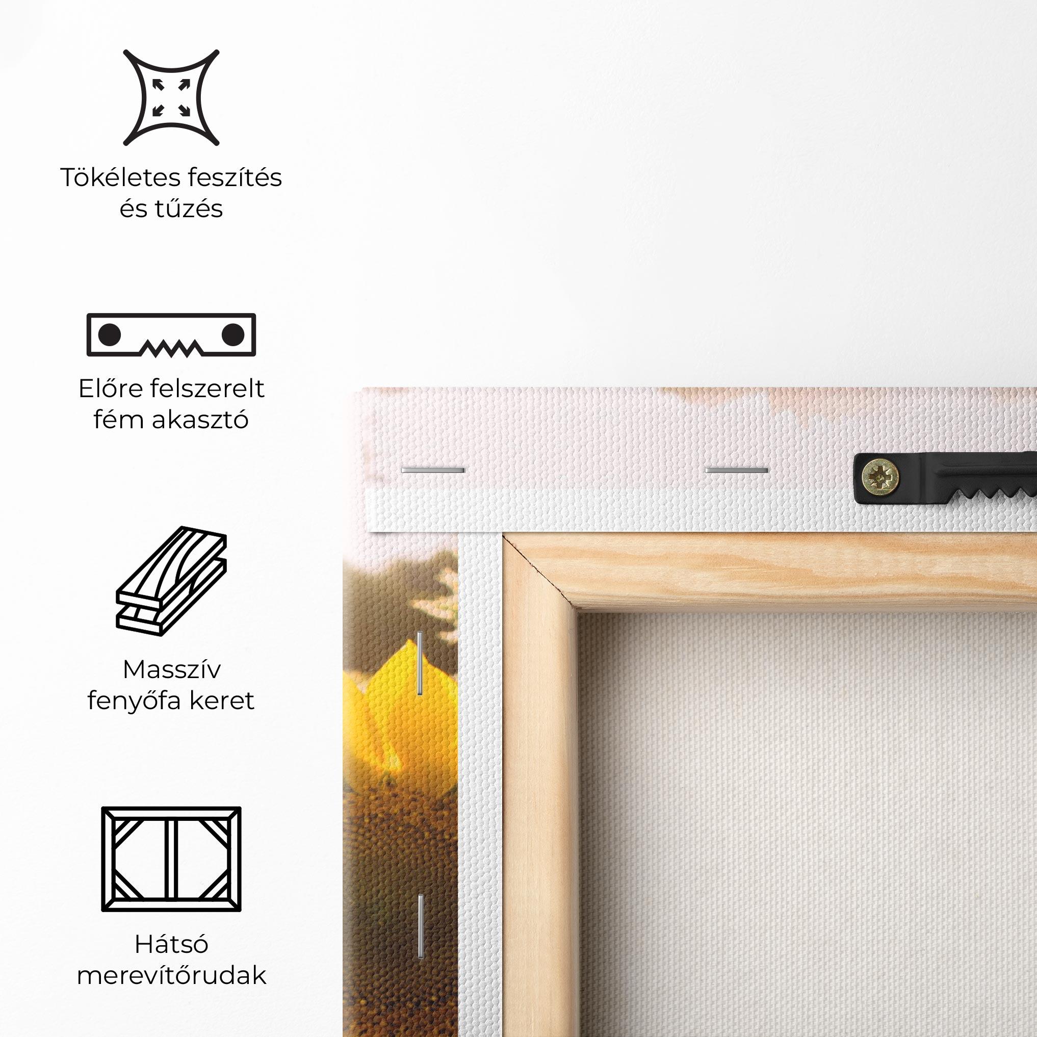 Vászonkép Yellow Sun Flower mockup 5