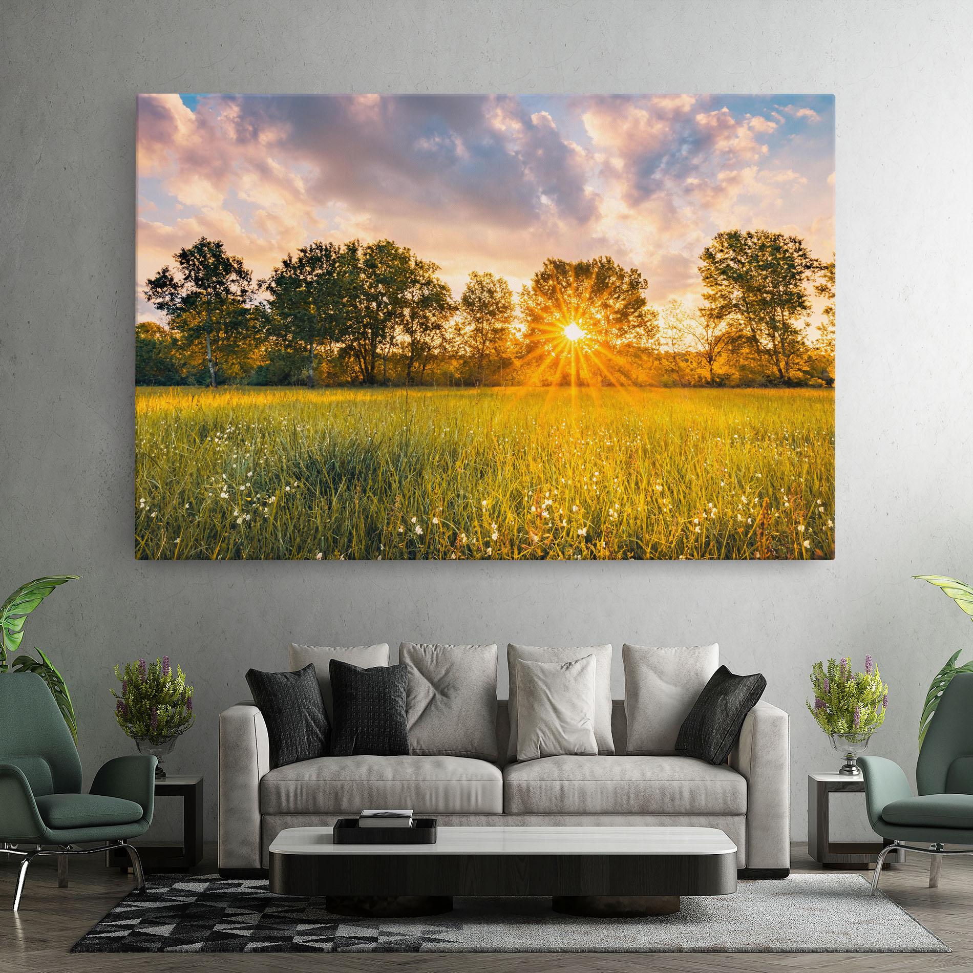 Vászonkép Blossoming Meadow mockup 7