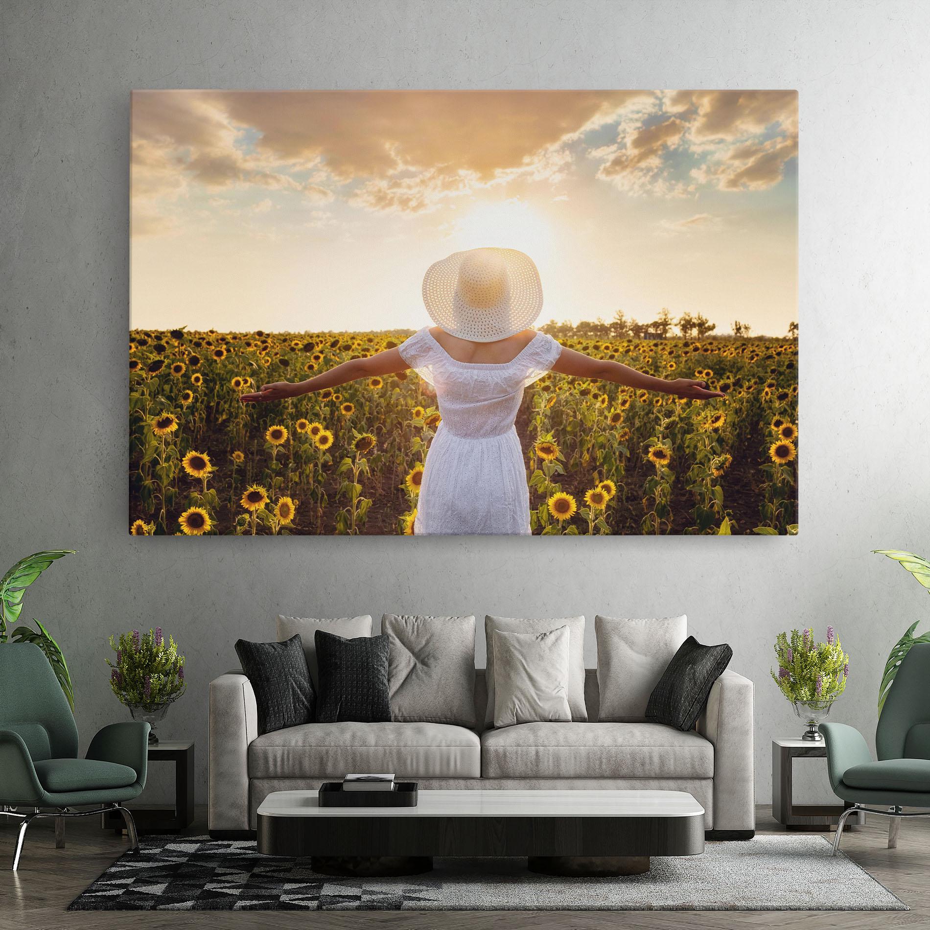 Vászonkép Girl In Nature mockup 7