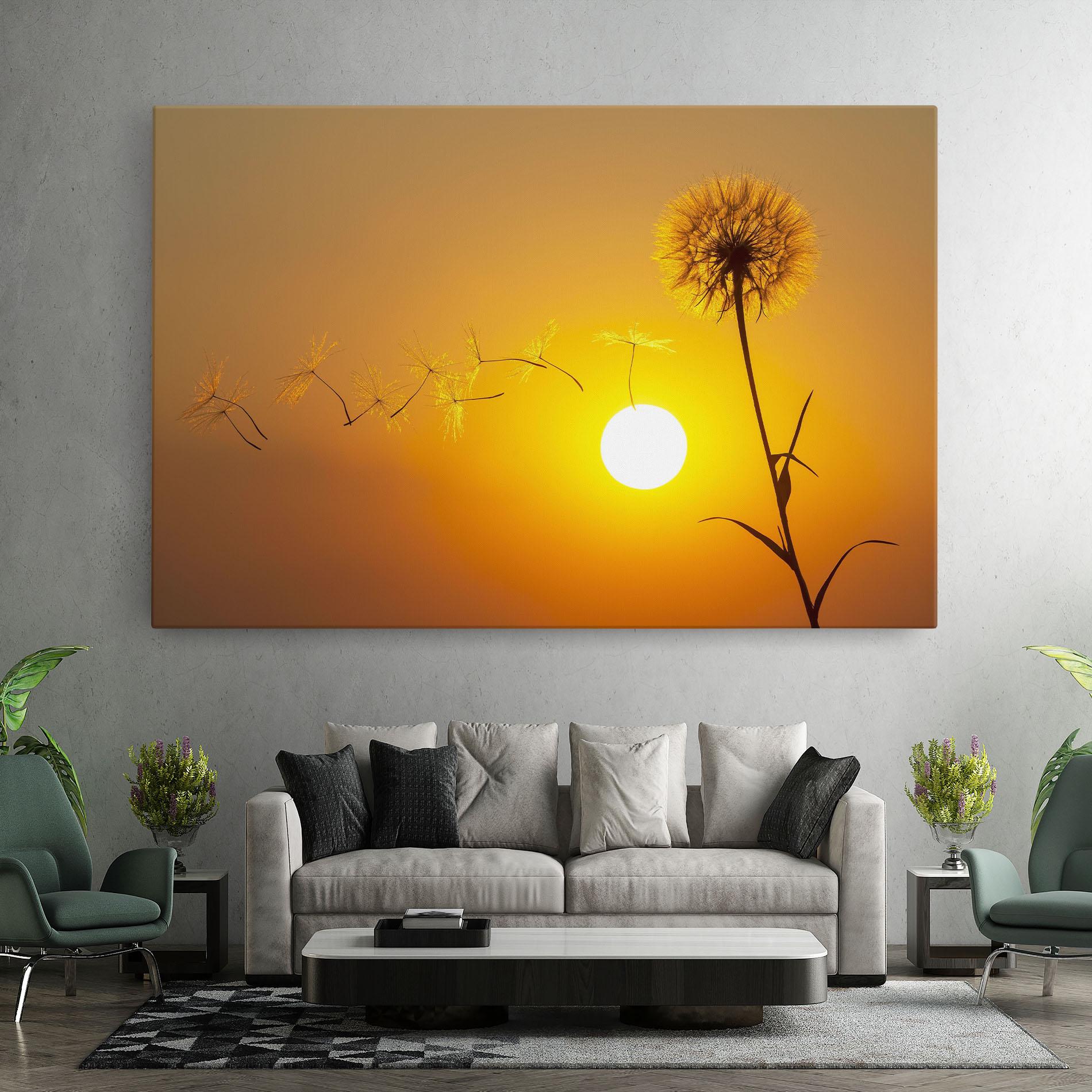 Vászonkép Summer Dandelion mockup 7