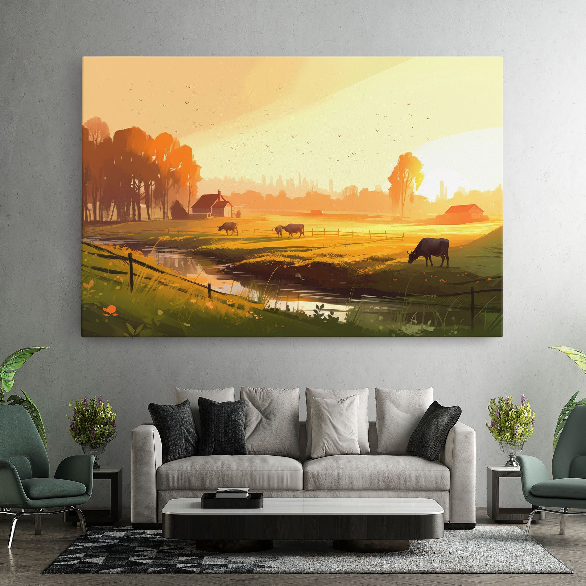 Sunlight Cows mockup 7