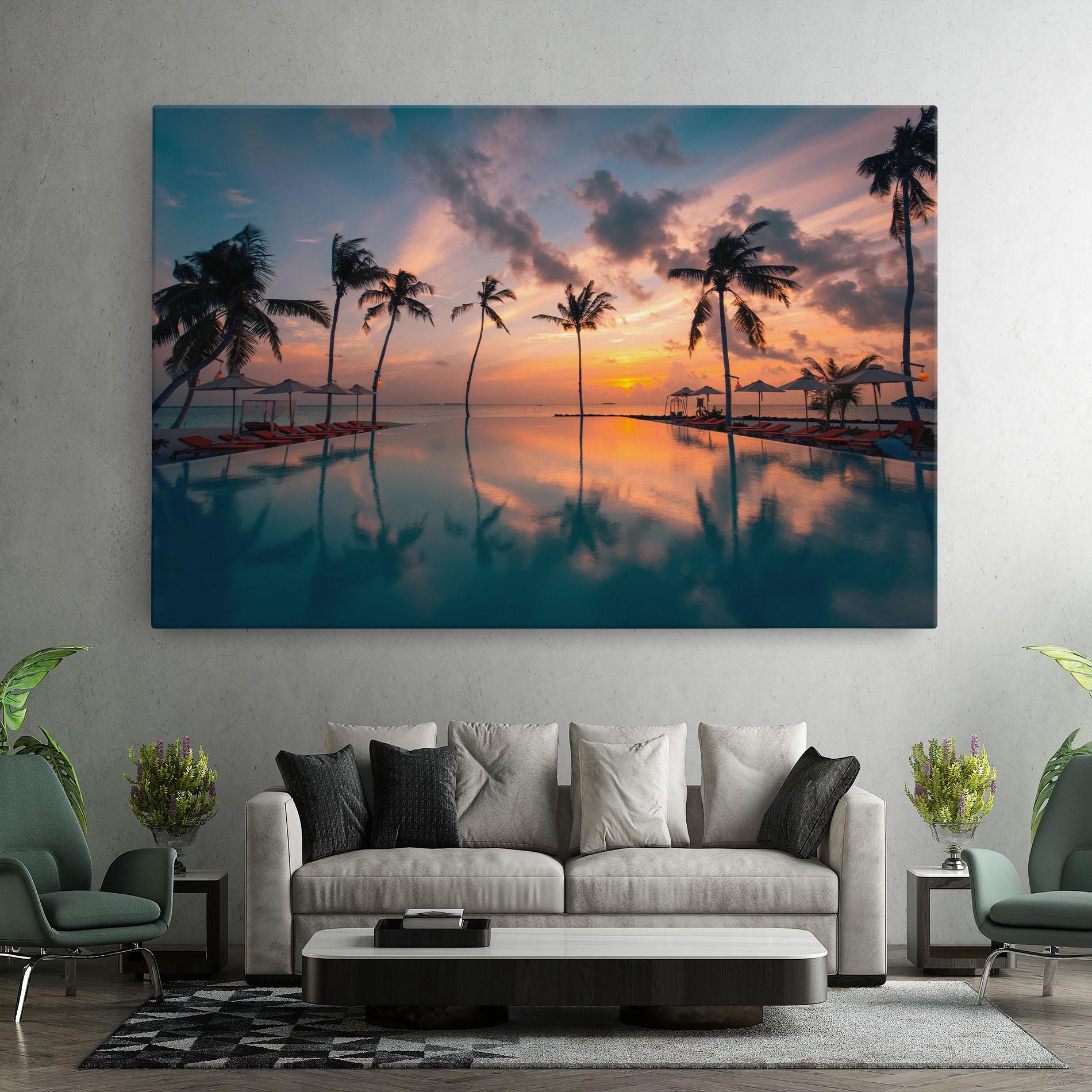 Vászonkép Tropical Beach mockup 7