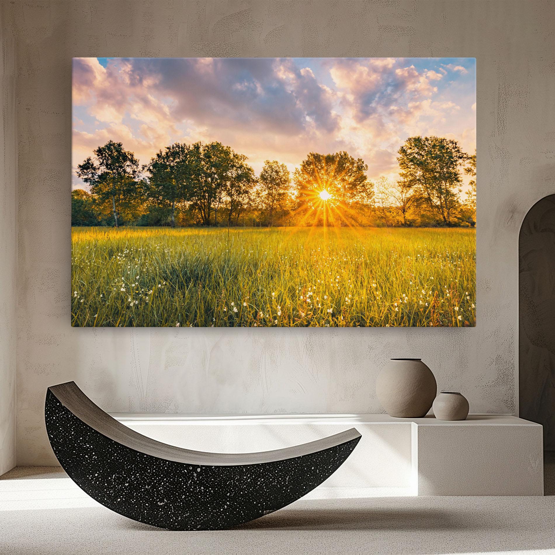 Vászonkép Blossoming Meadow mockup 8