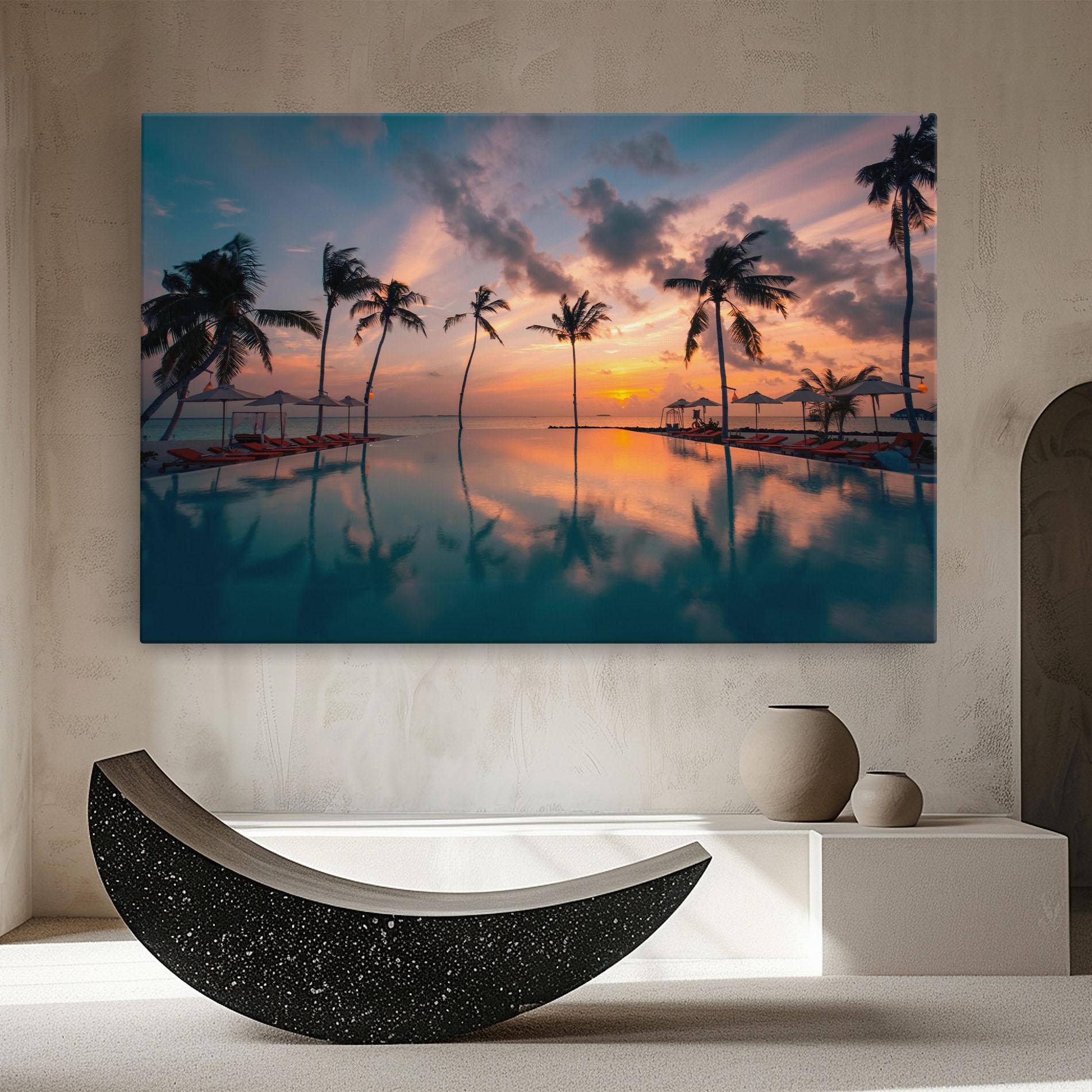 Vászonkép Tropical Beach mockup 8