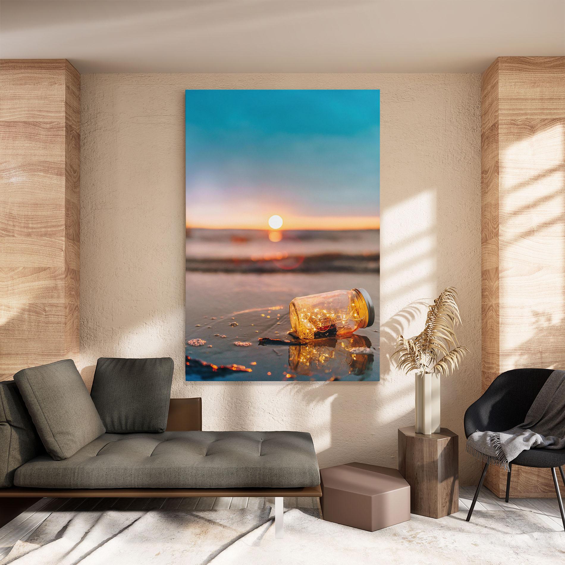 Vászonkép Jar With Lights mockup 8