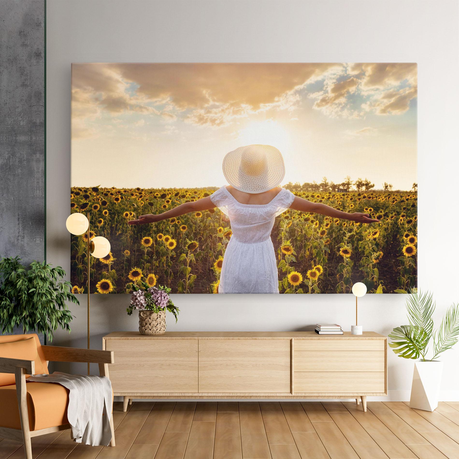 Vászonkép Girl In Nature mockup 9
