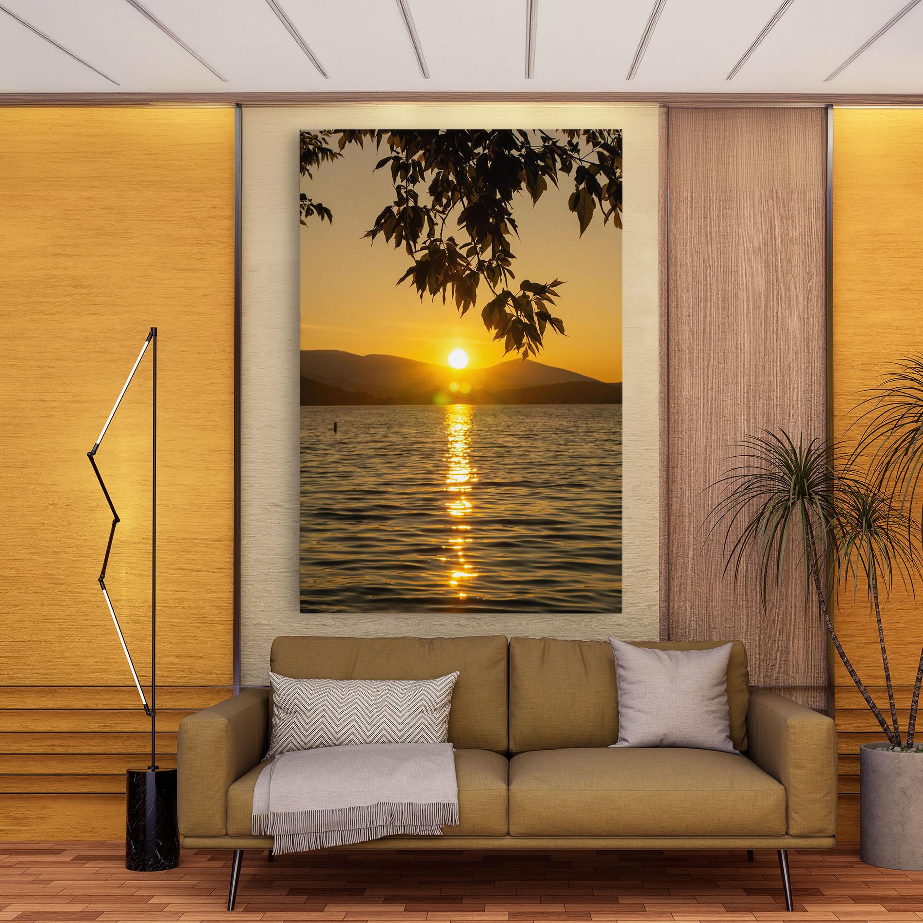 Vászonkép Yellow Sunrise mockup 9