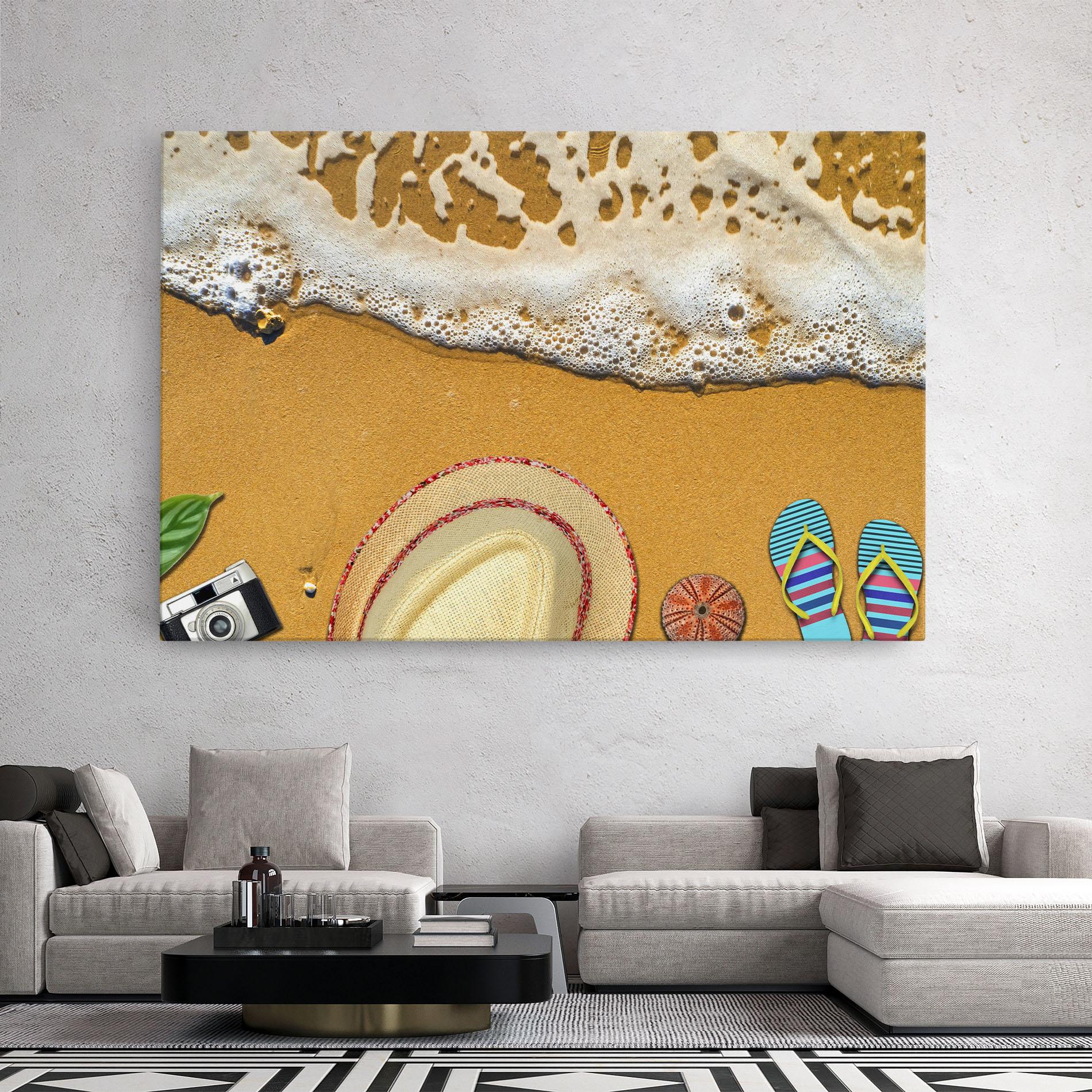 Vászonkép Beach Accessories mockup 2