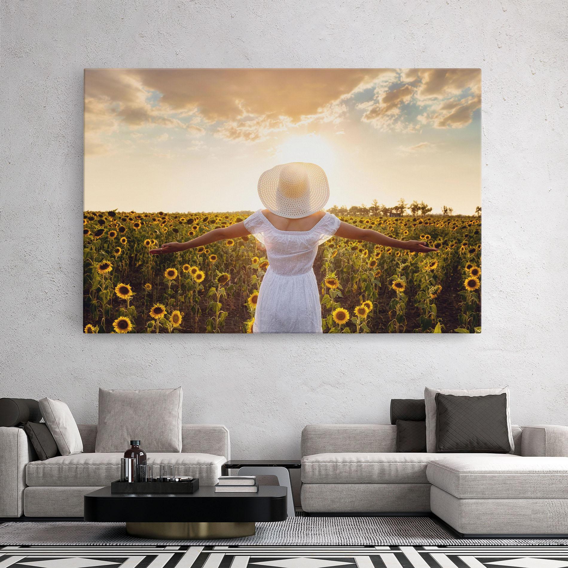 Vászonkép Girl In Nature mockup 2