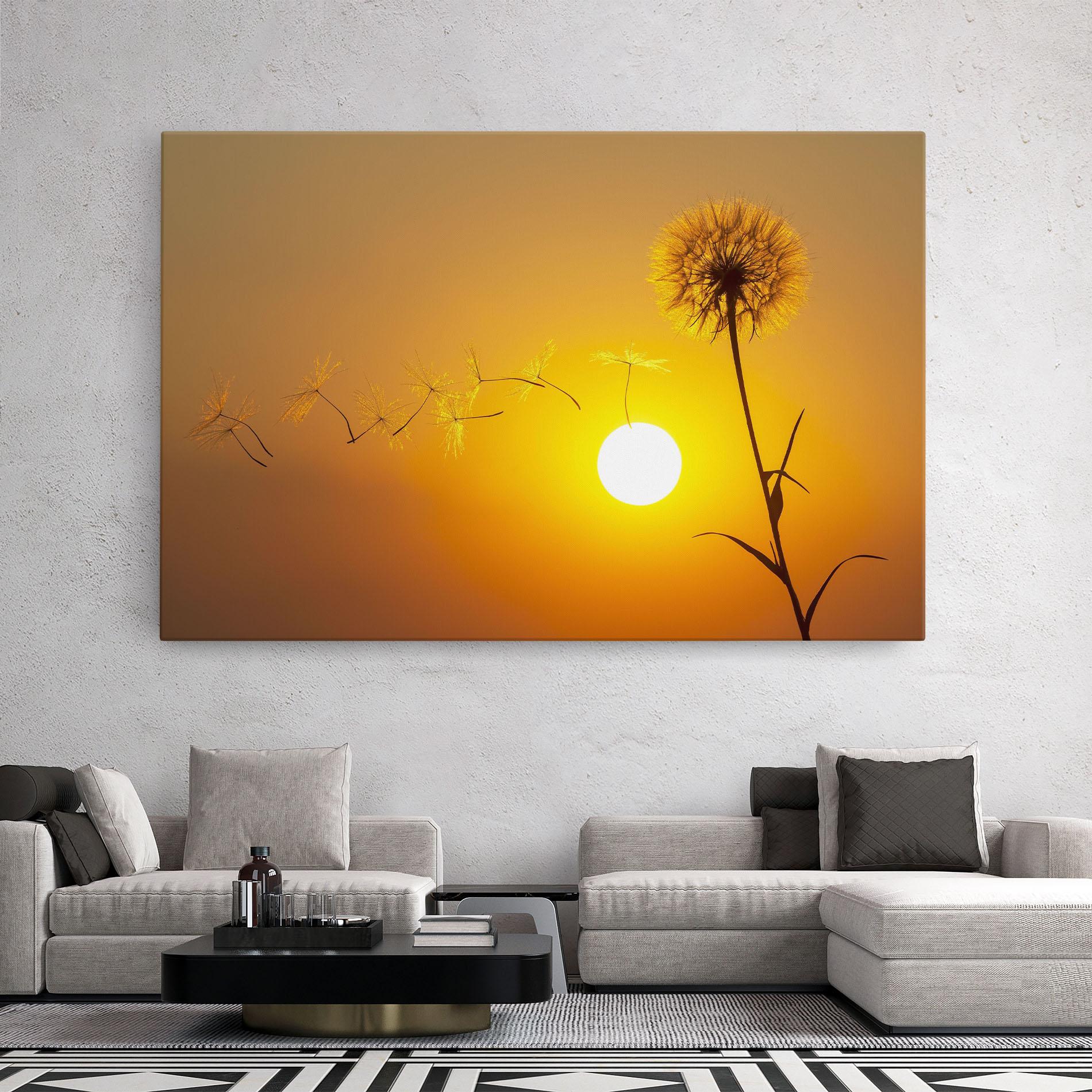 Vászonkép Summer Dandelion mockup 2