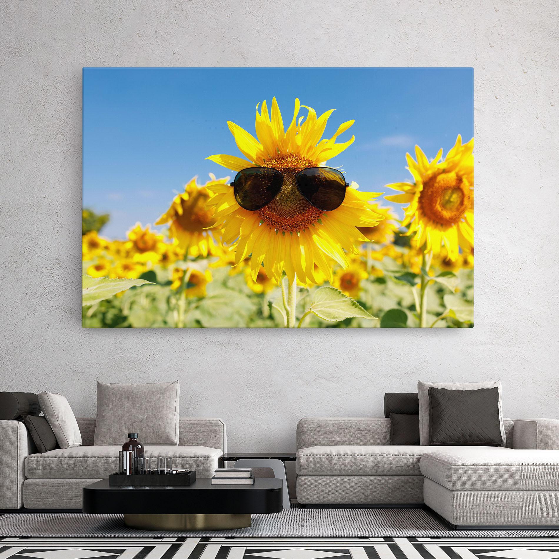 Vászonkép Sun Flower Glasses mockup 2