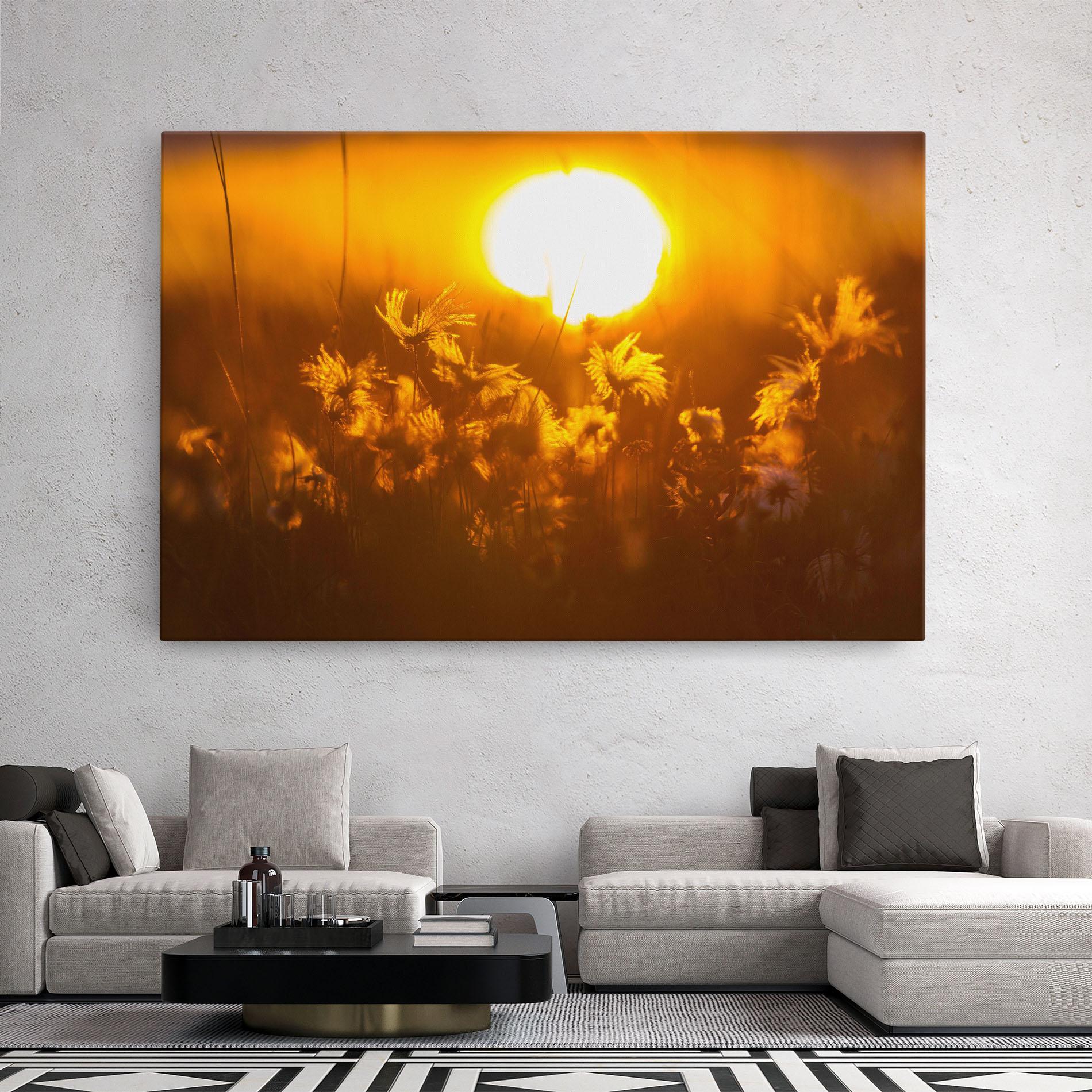 Vászonkép Wildflowers mockup 2