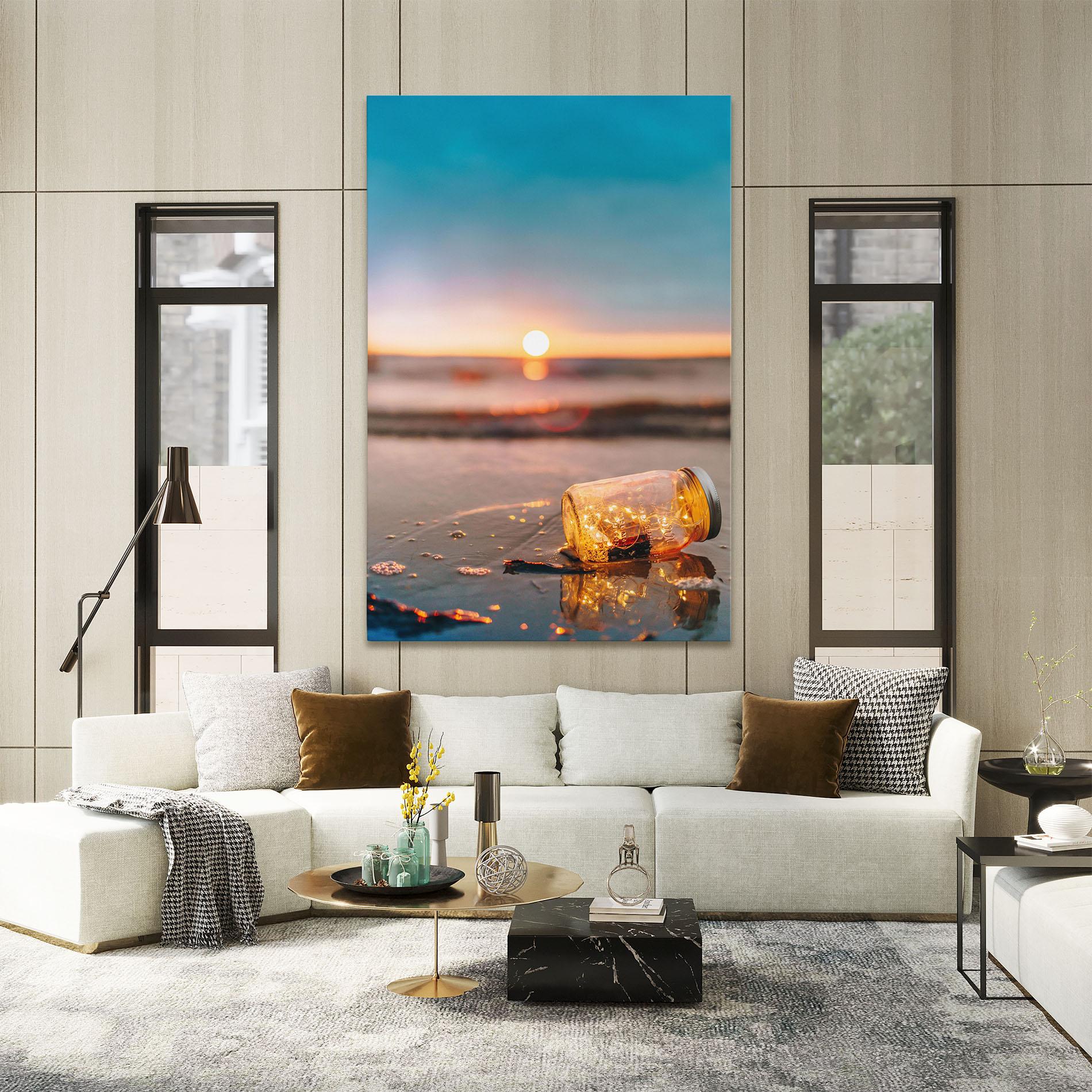 Vászonkép Jar With Lights mockup 2