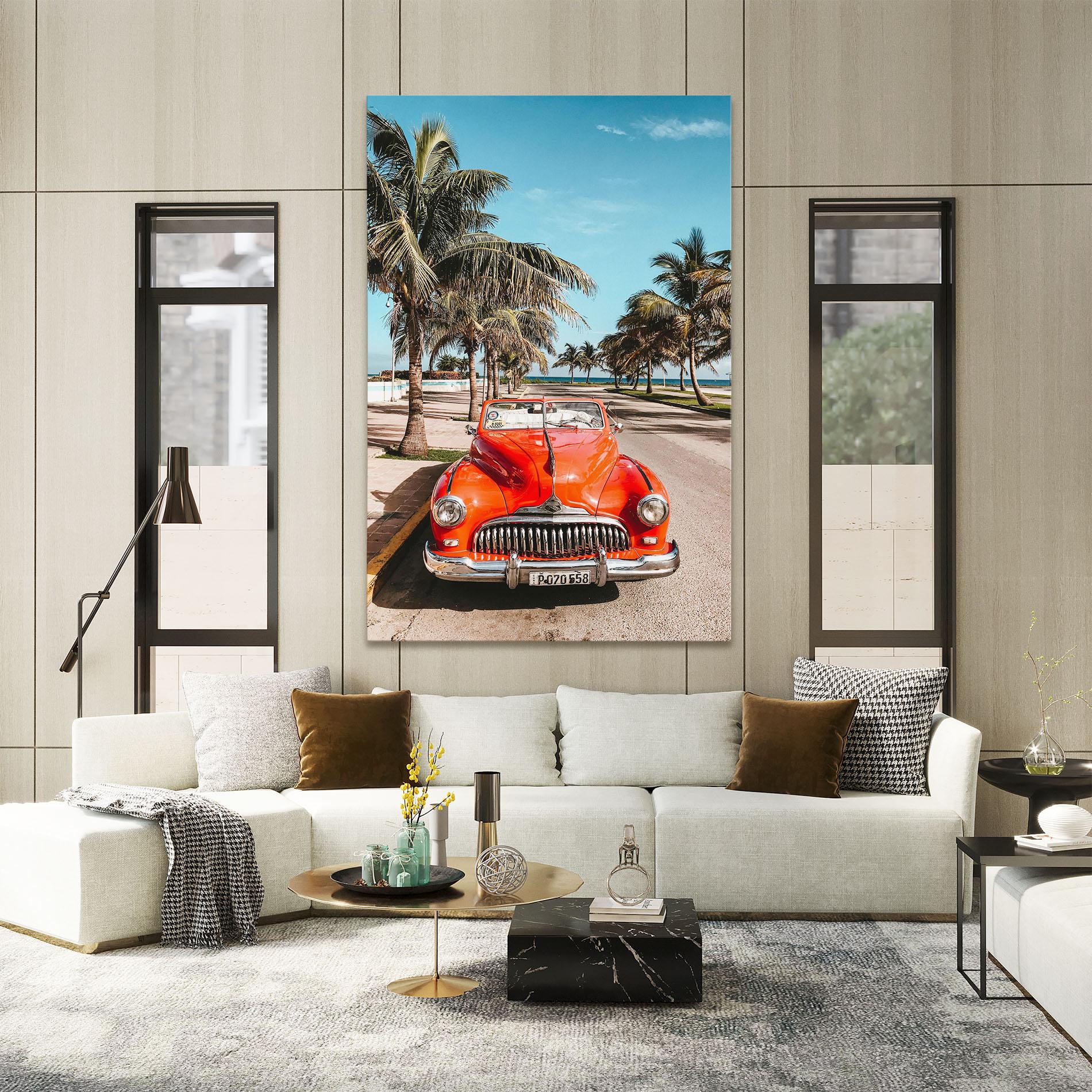 Vászonkép Red Summer Car mockup 2