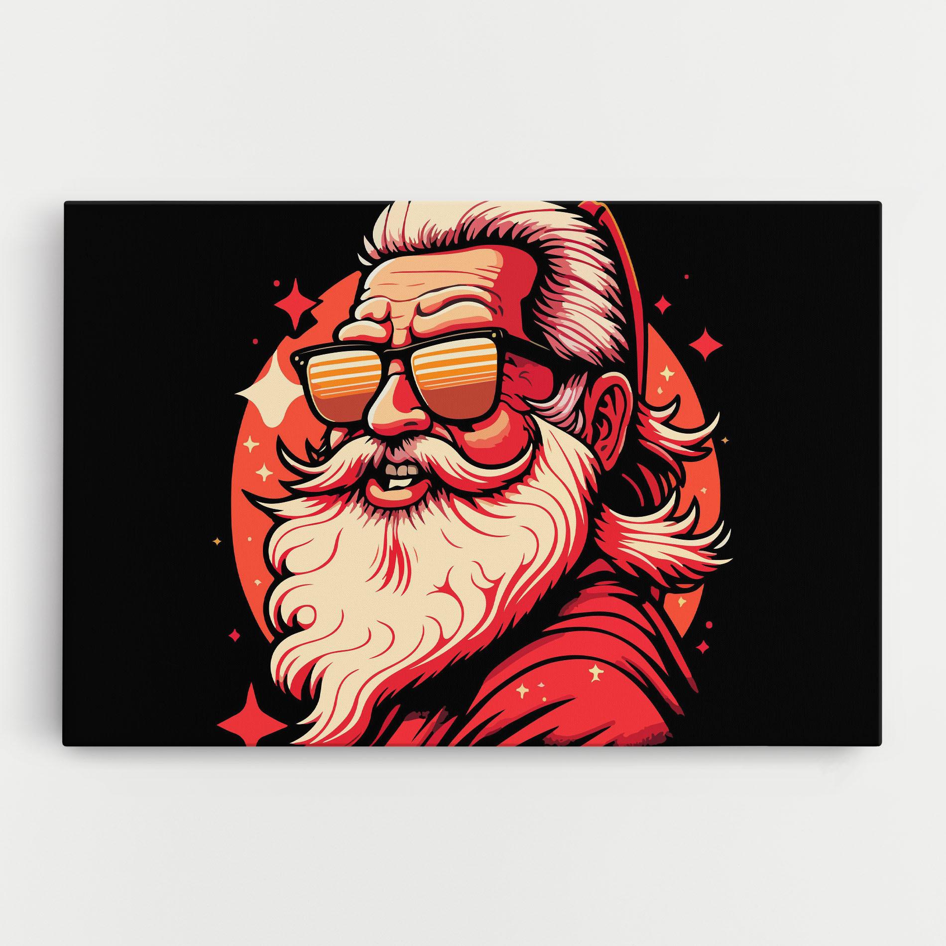 Vászonkép Glasses Santa mockup 0