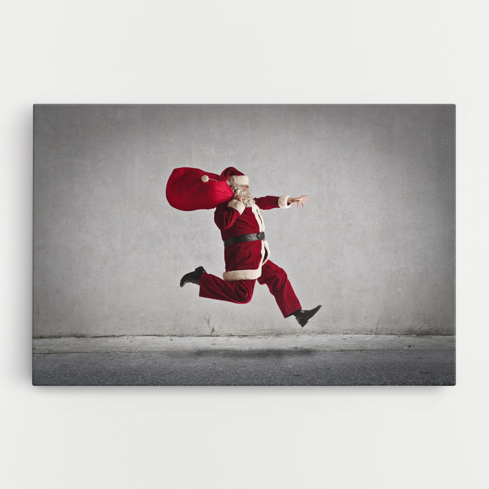 Santa Claus Jumping mockup 0