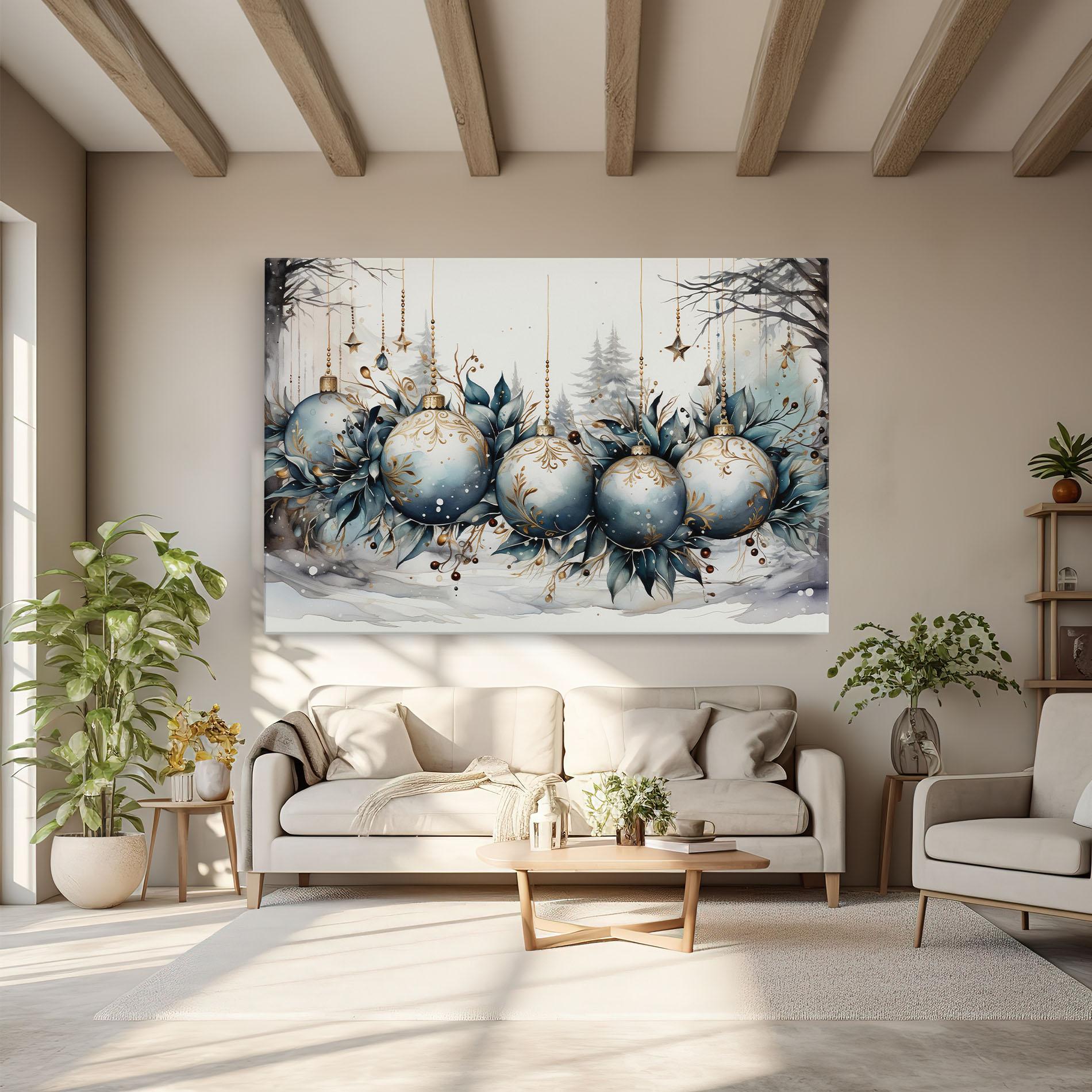 Vászonkép Christmas Paper mockup 6