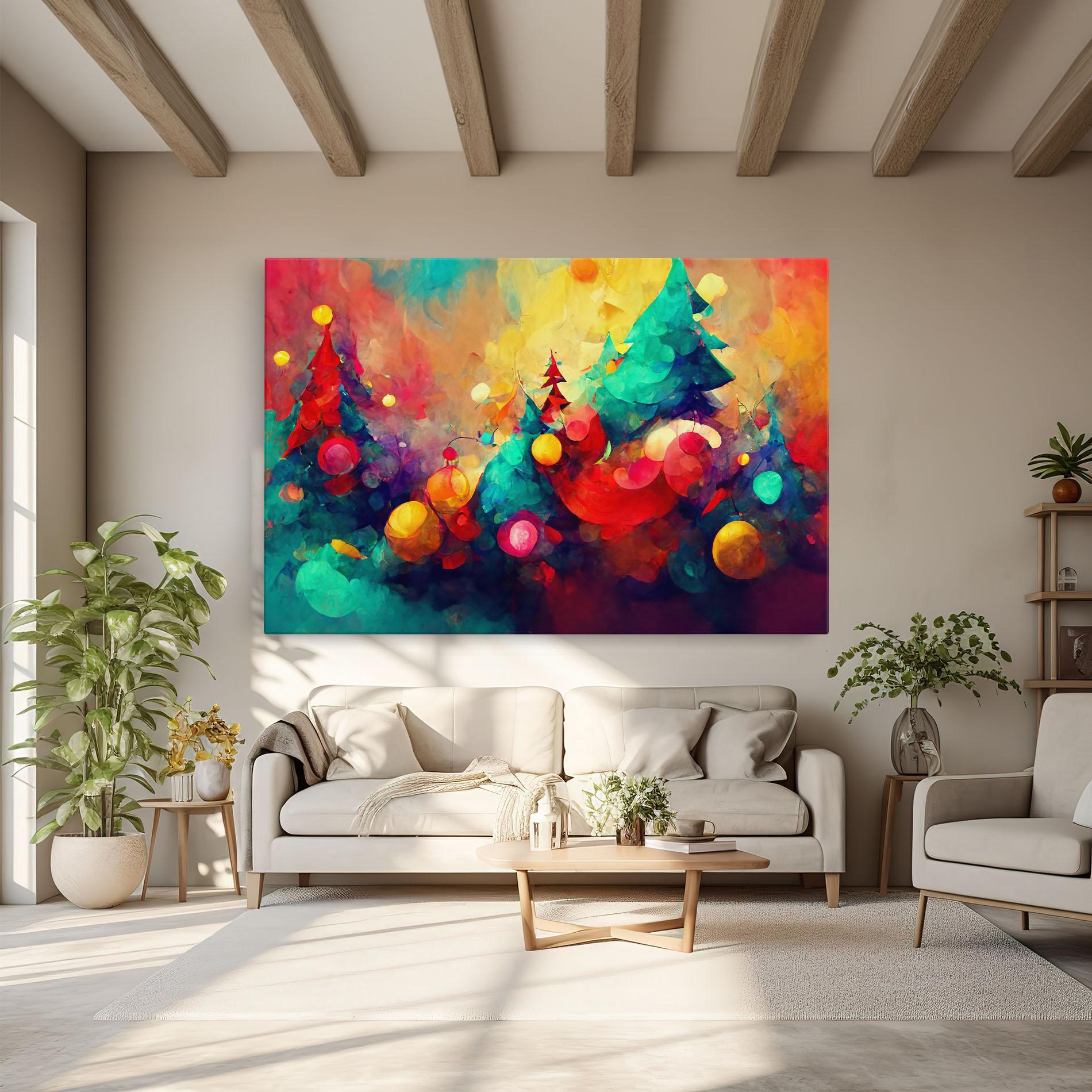 Vászonkép Colorfull Winter mockup 6