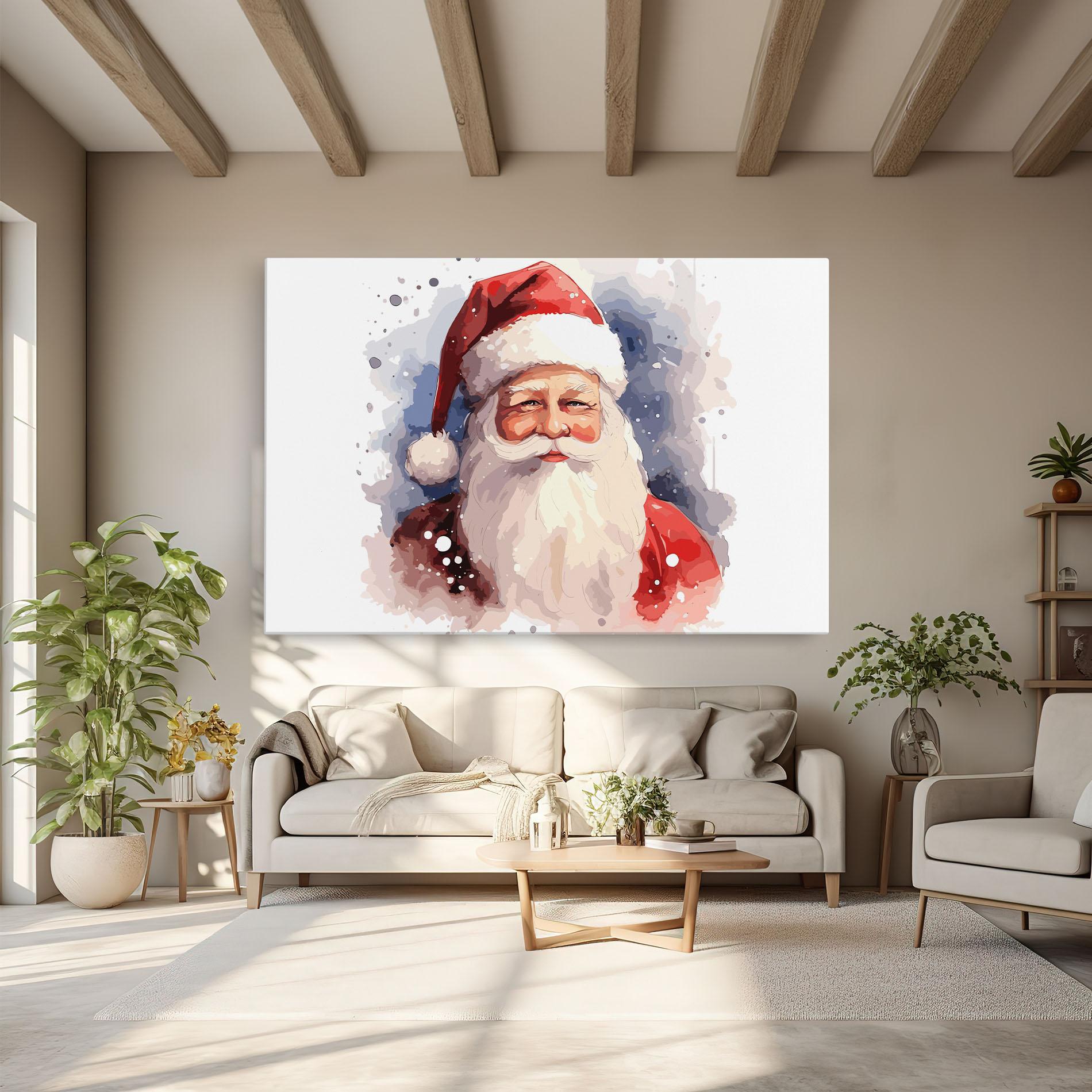 Vászonkép Cute Santa mockup 6