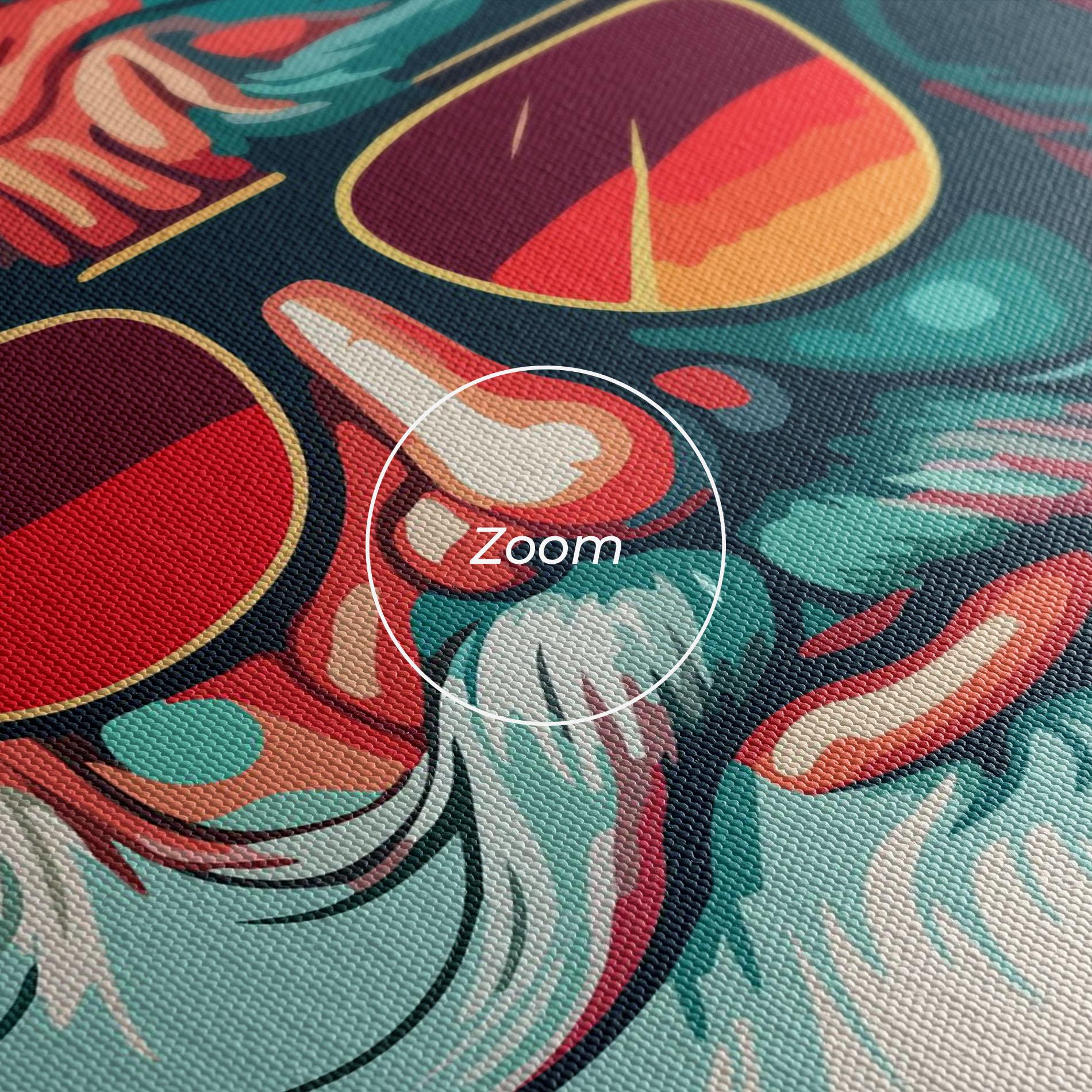 Vászonkép Color Glasses Santa mockup 3