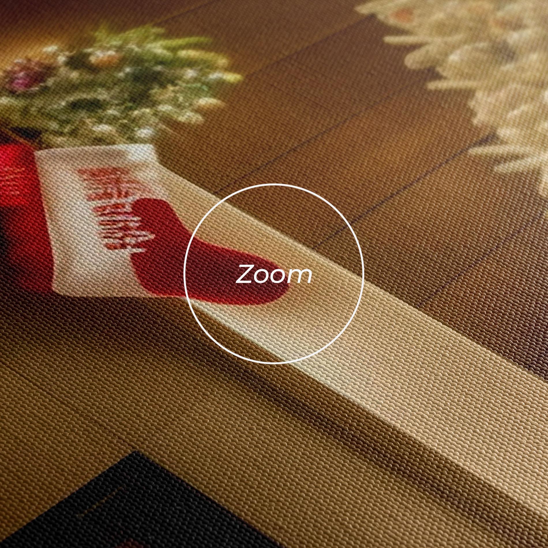 Vászonkép Decorated Christmas Tree mockup 3