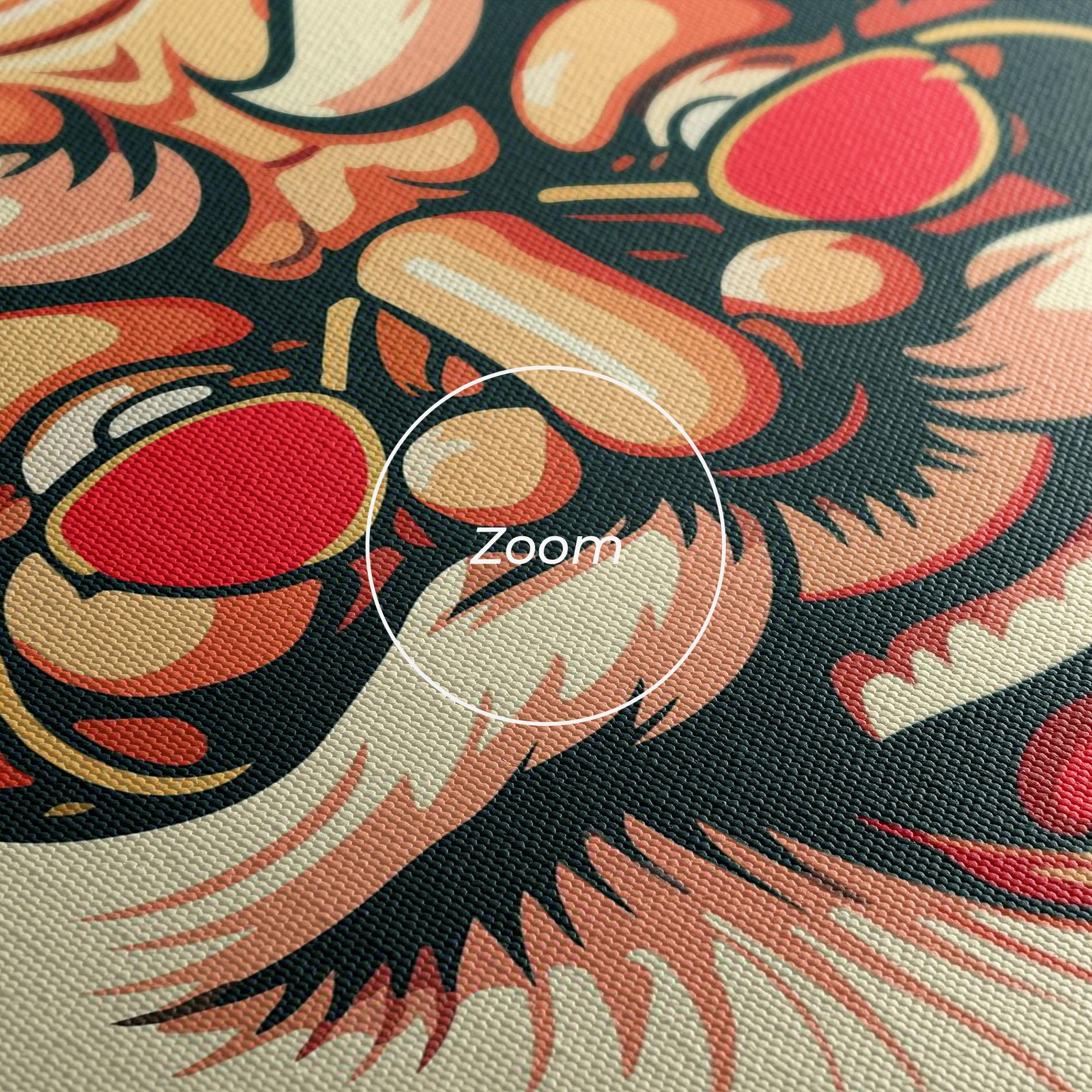 Vászonkép Santa Crazy Smile mockup 3