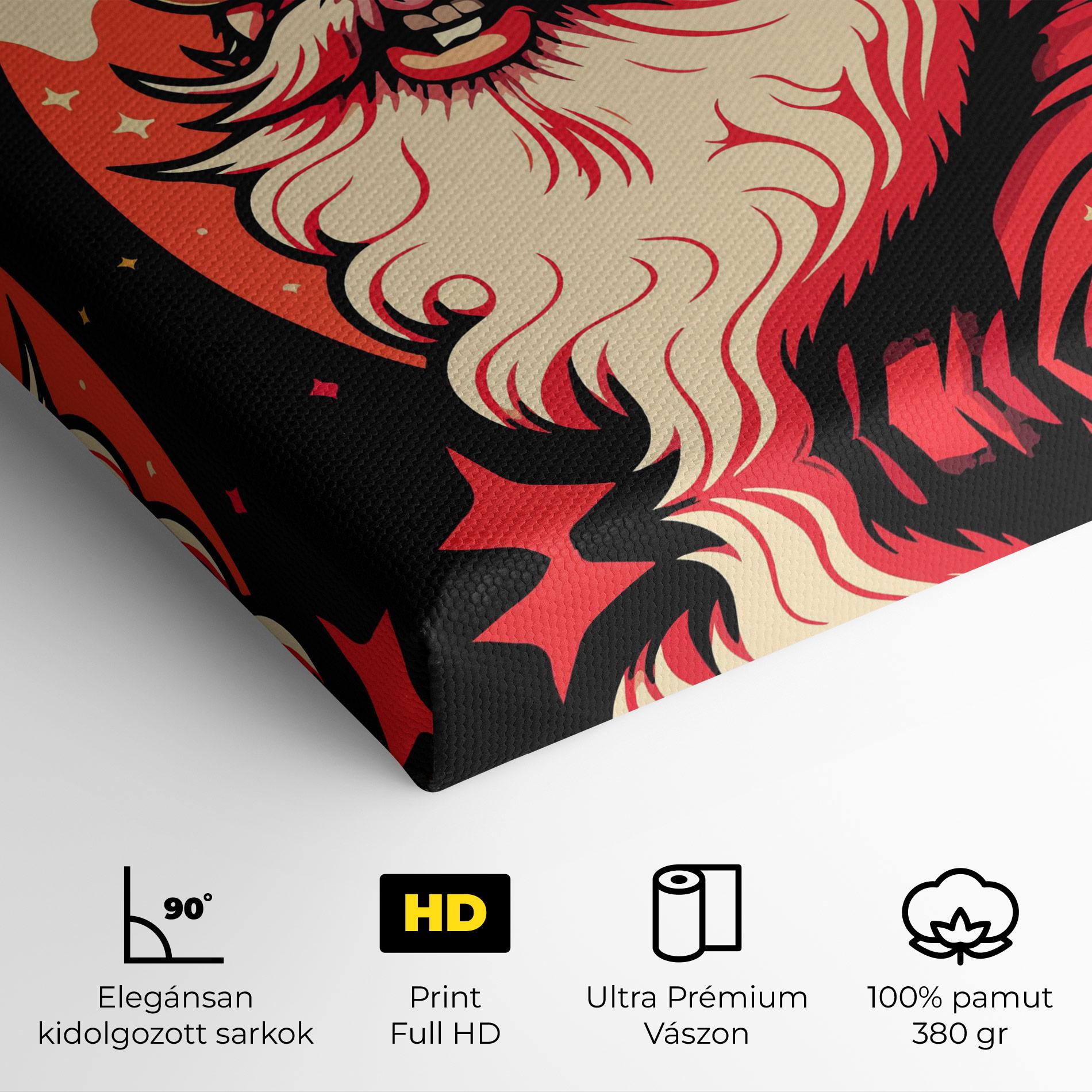 Vászonkép Glasses Santa mockup 4