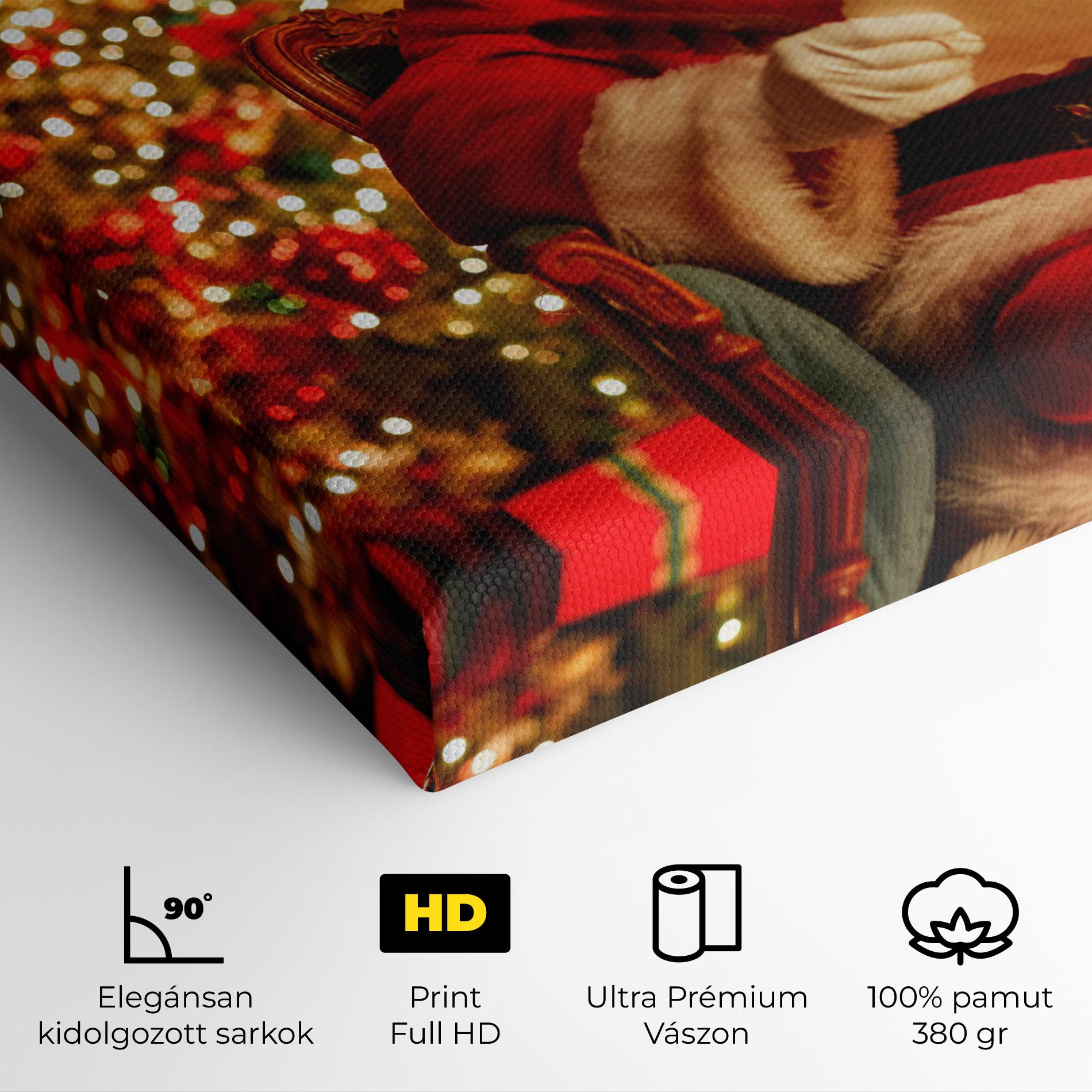 Vászonkép Reading Christmas Letter mockup 4