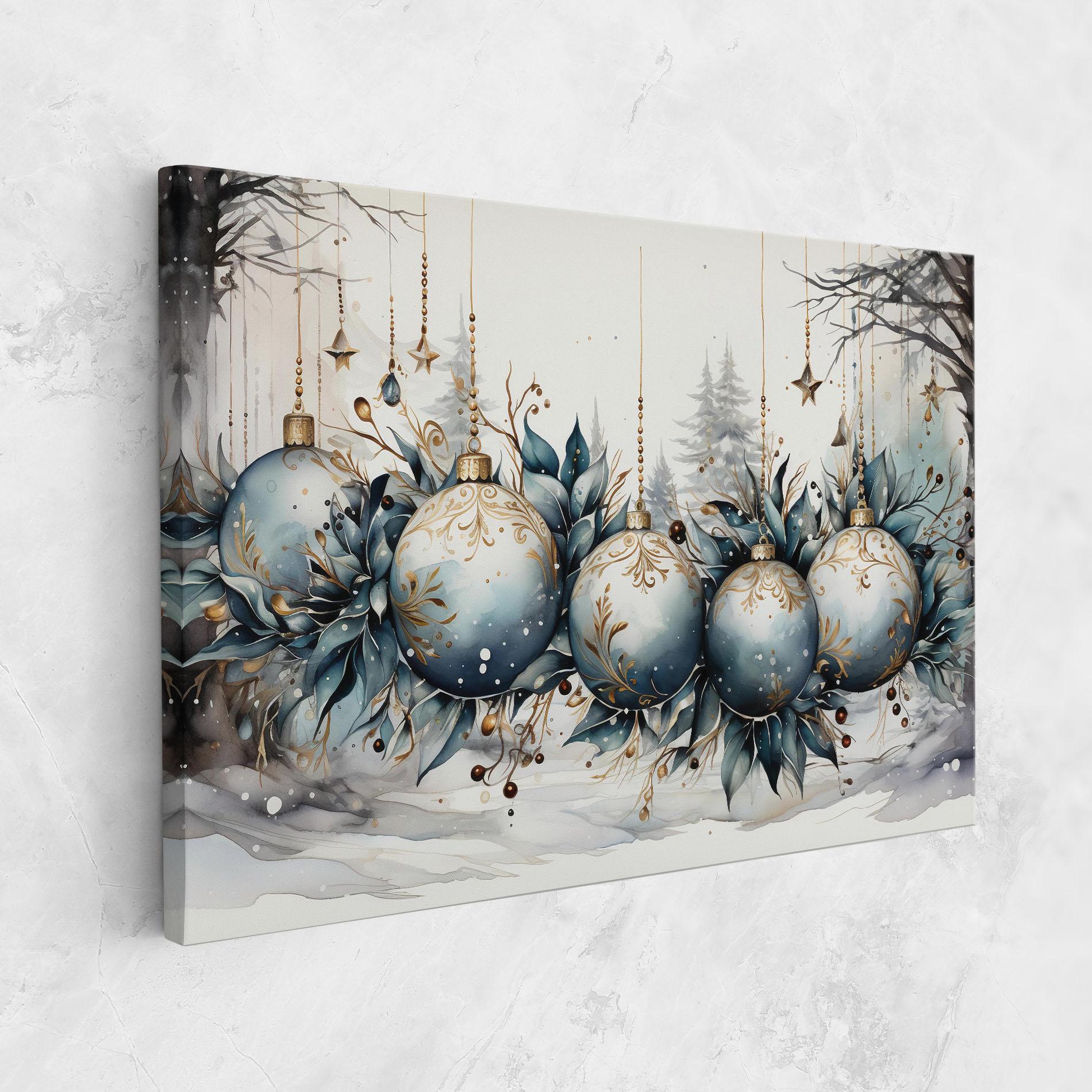 Vászonkép Christmas Paper mockup 1