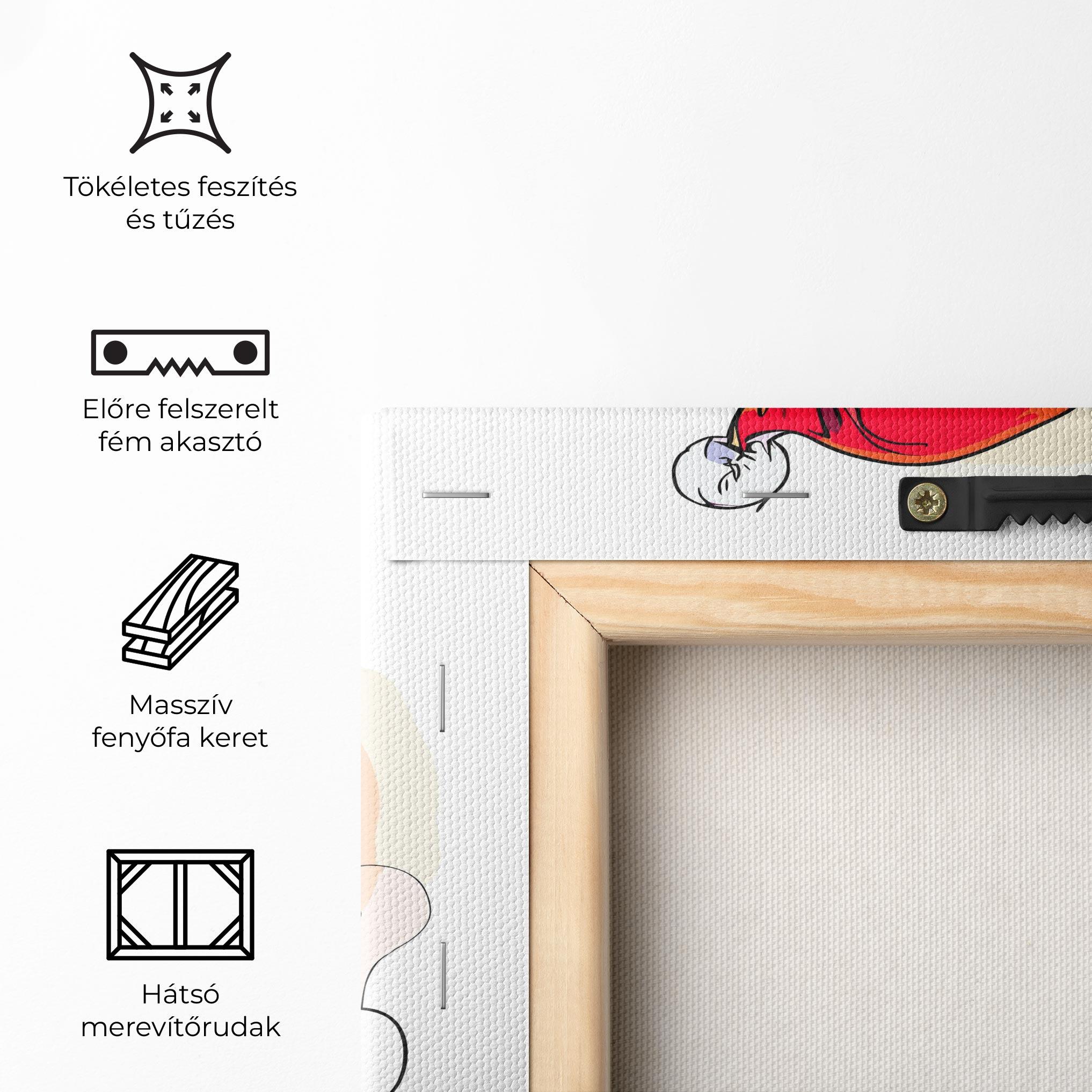 Vászonkép Colorful Santa mockup 5