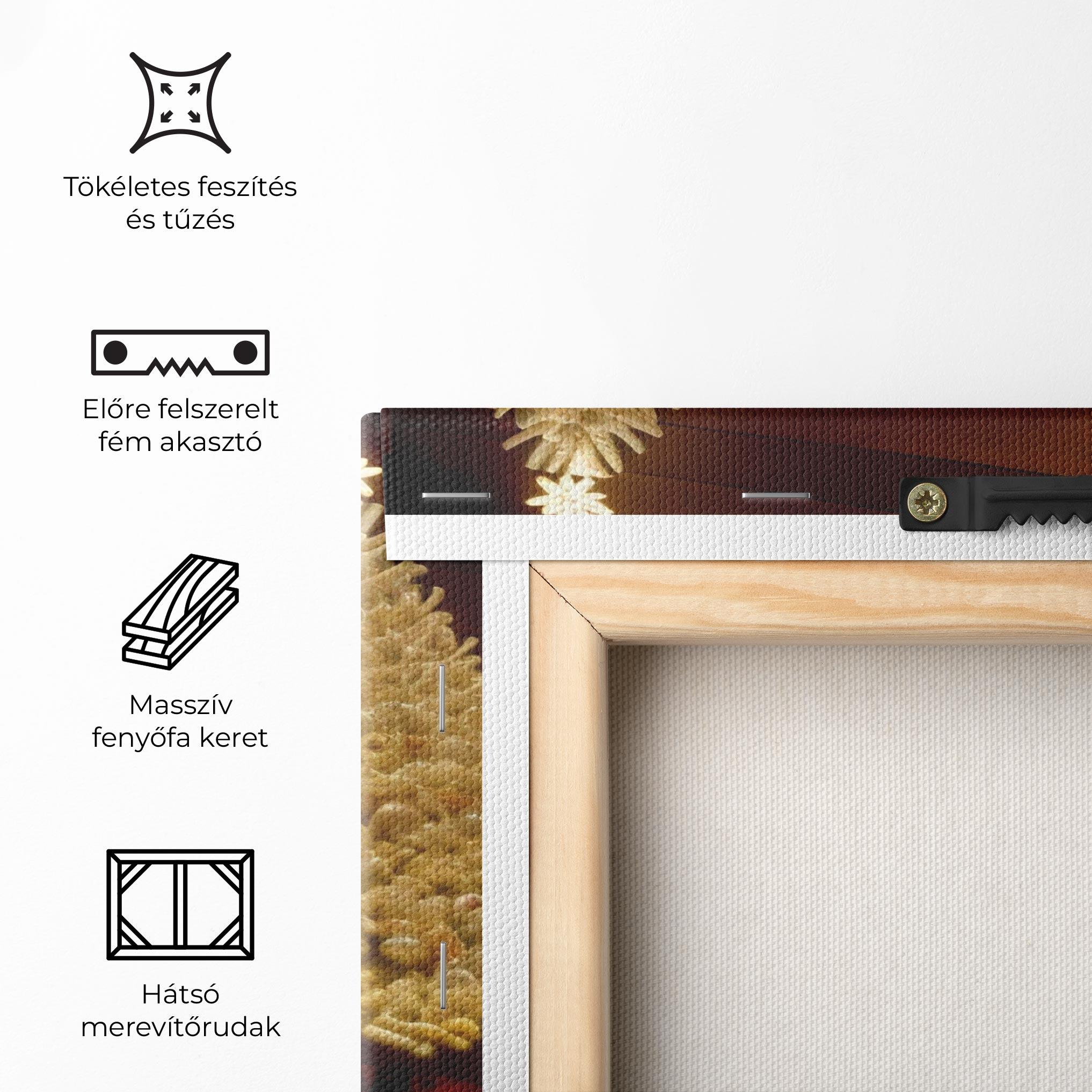 Vászonkép Decorated Christmas Tree mockup 5